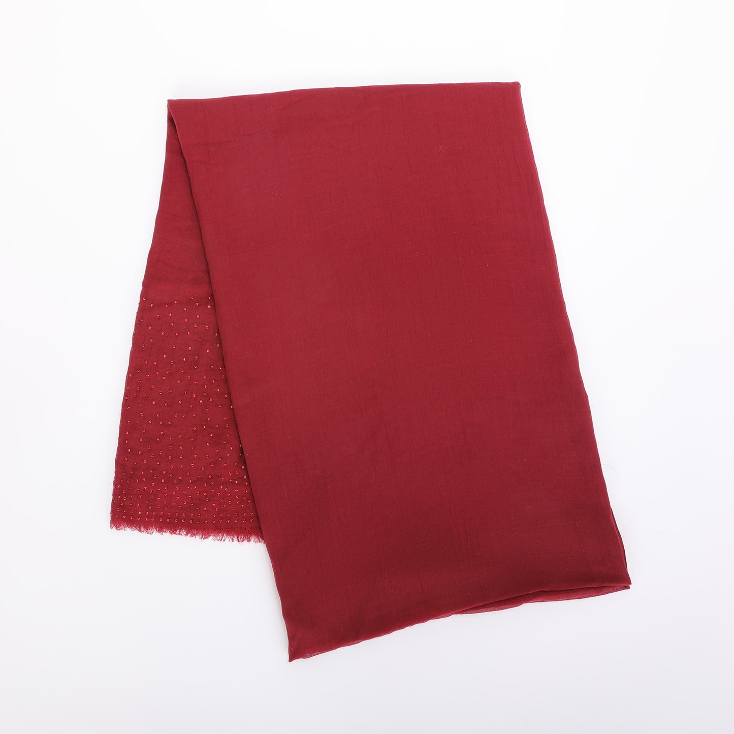 FOULARD TINTA UNITA CON STRASS (180X80 cm)