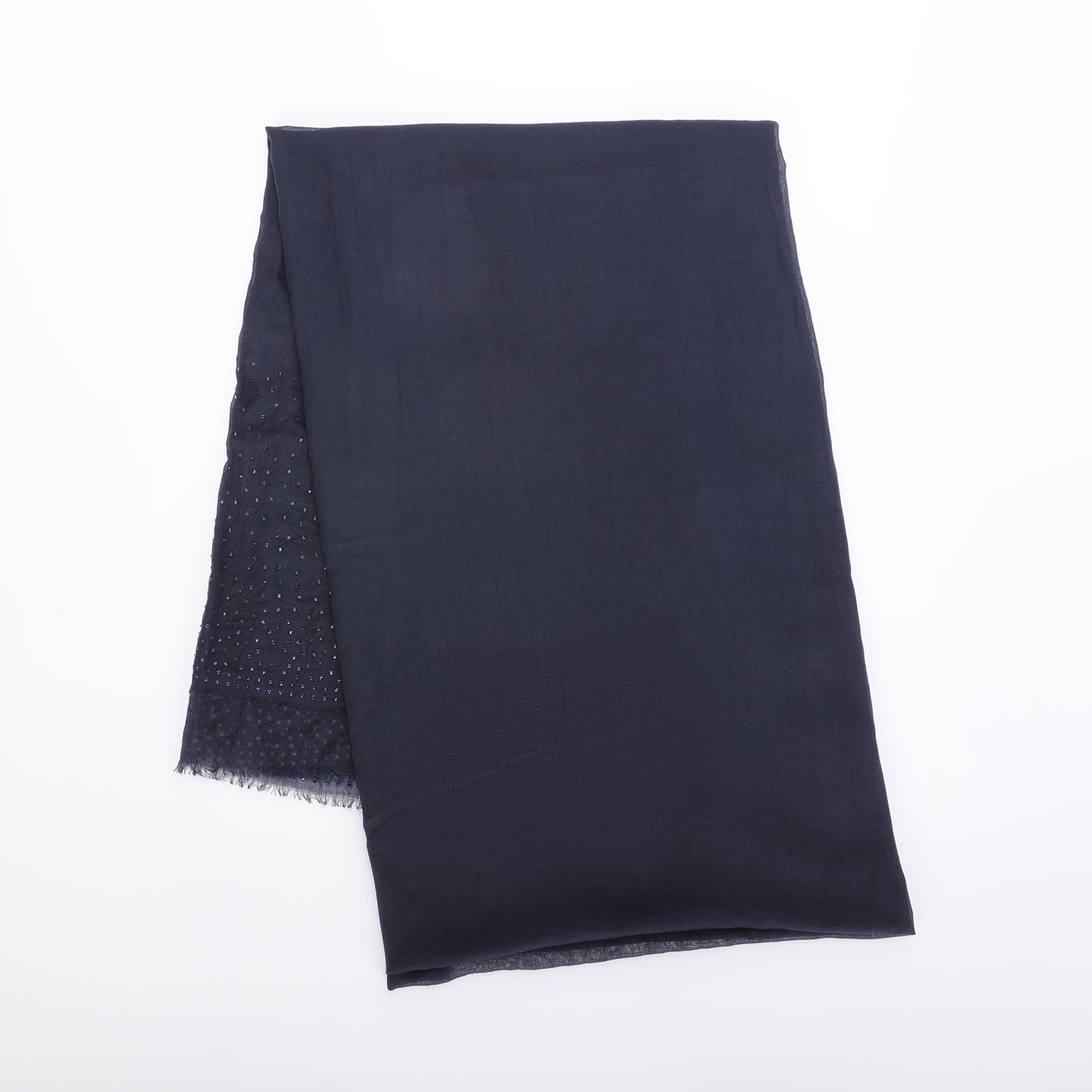 FOULARD TINTA UNITA CON STRASS (180X80 cm)