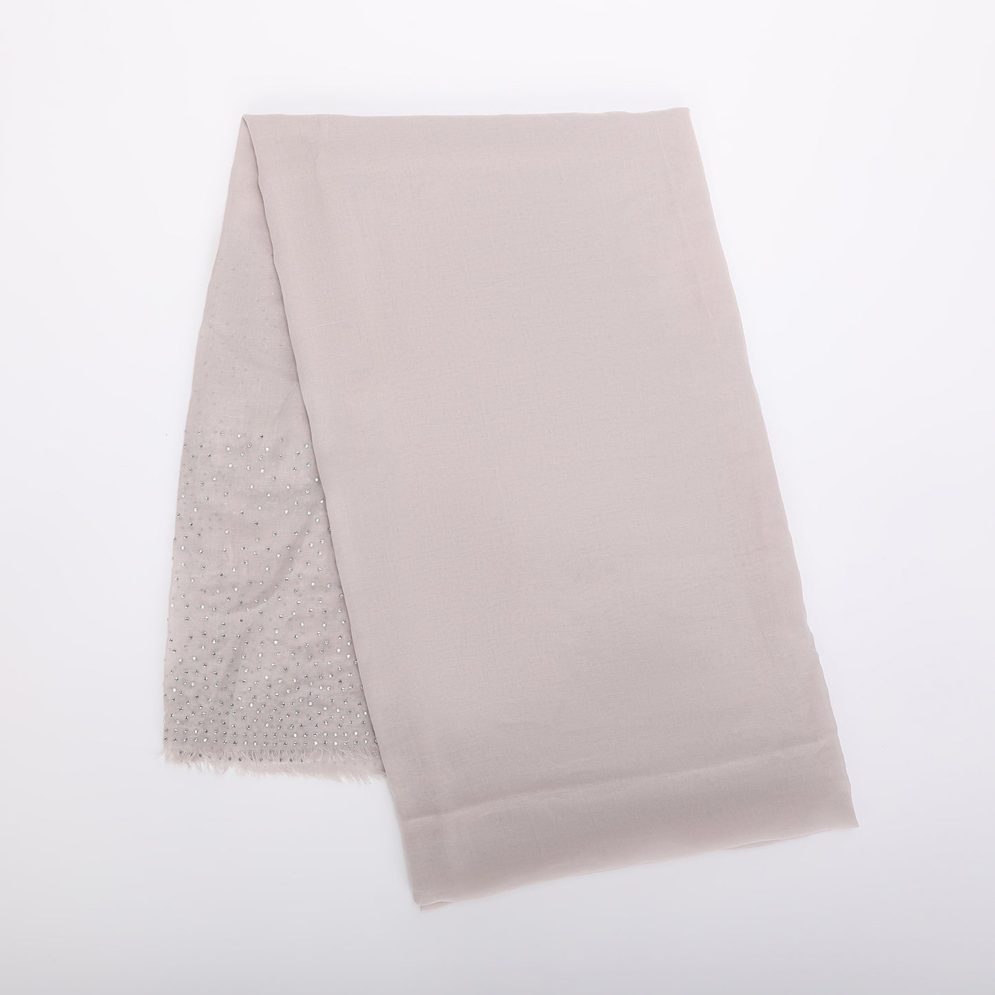 FOULARD TINTA UNITA CON STRASS (180X80 cm)