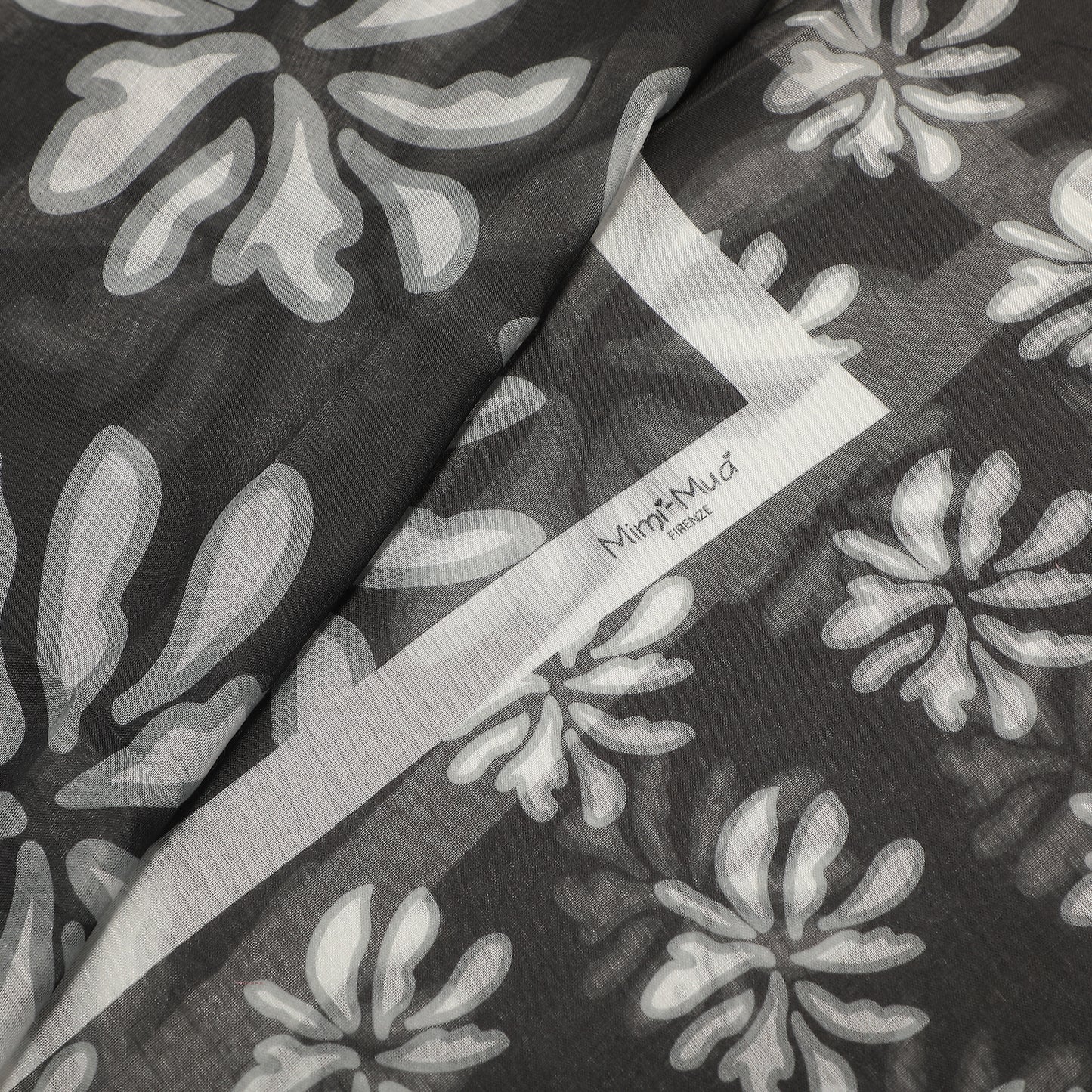 FOULARD FLOWER BOTTOM (135X135 cm)