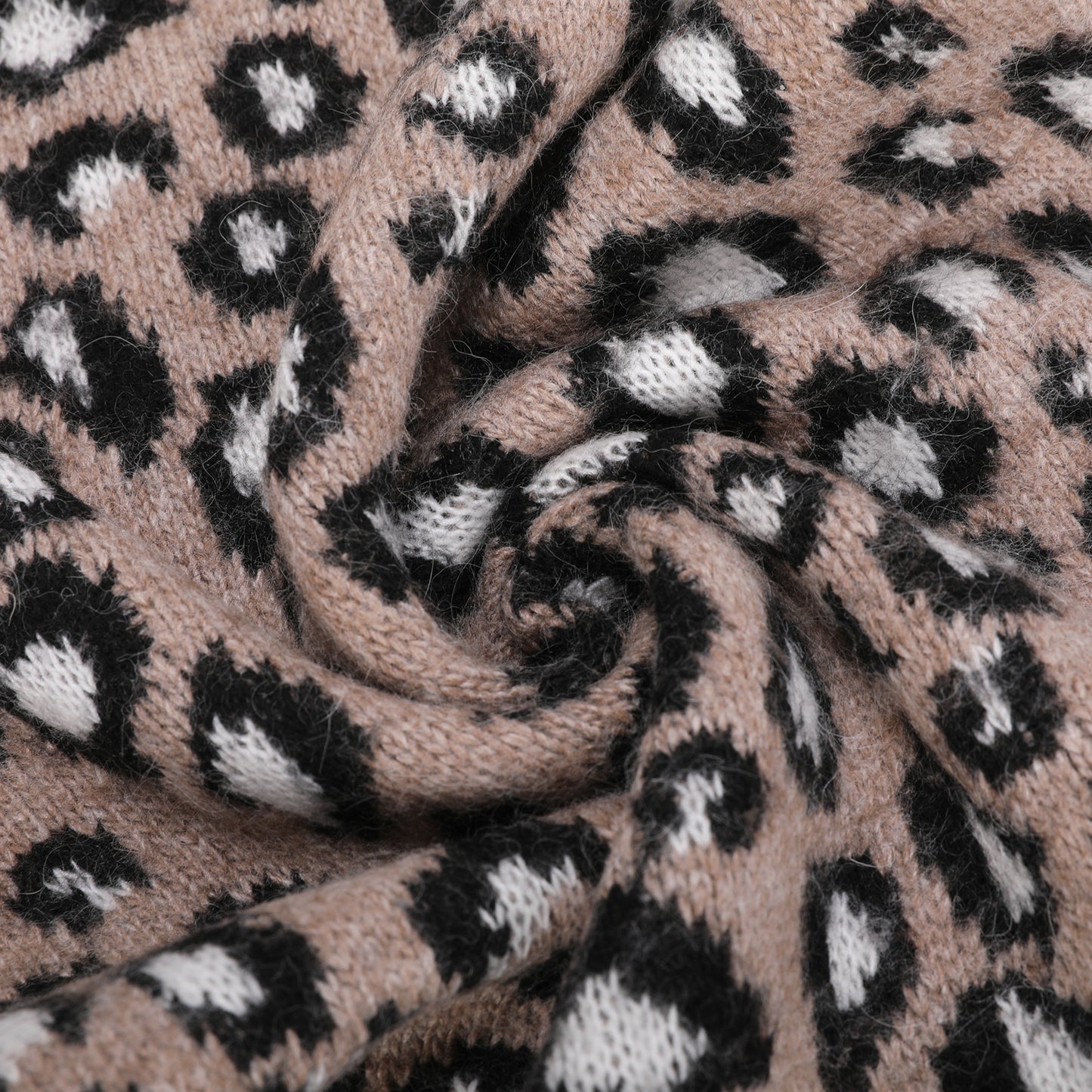 SCIARPA LEOPARDATA CON STRASS