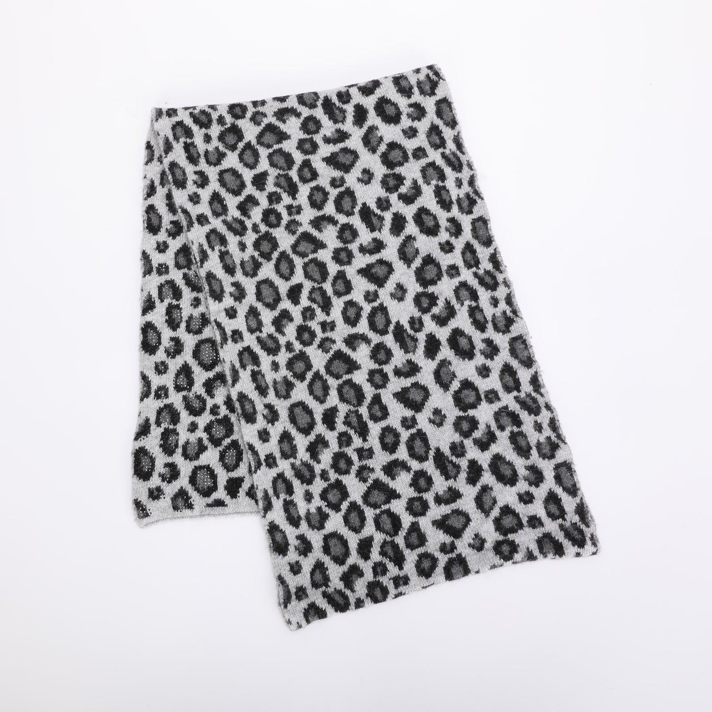 SCIARPA LEOPARDATA CON STRASS