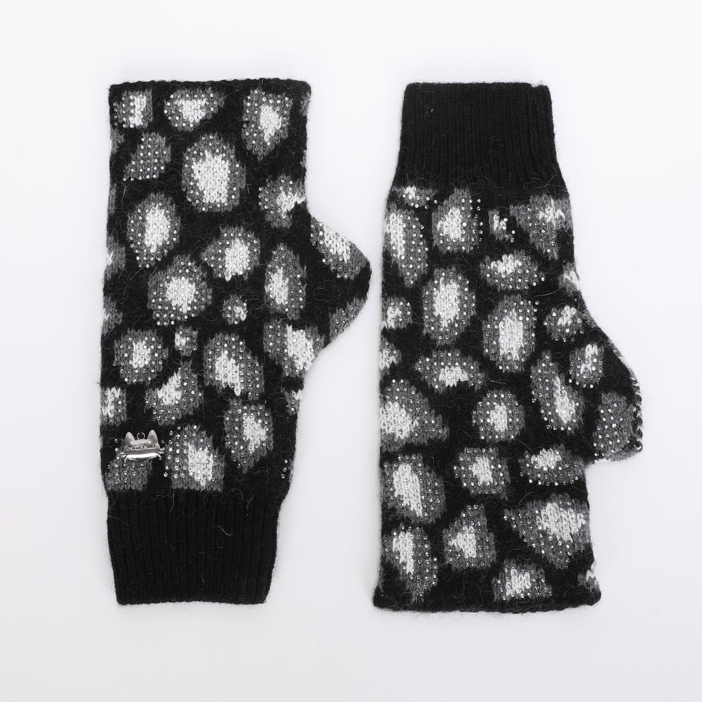MANICOTTI LEOPARDATI CON STRASS