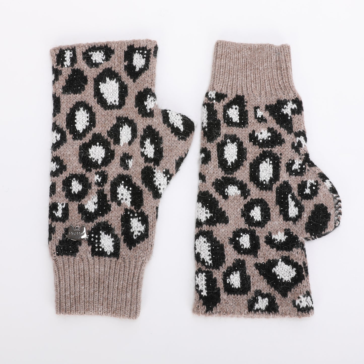 MANICOTTI LEOPARDATI CON STRASS
