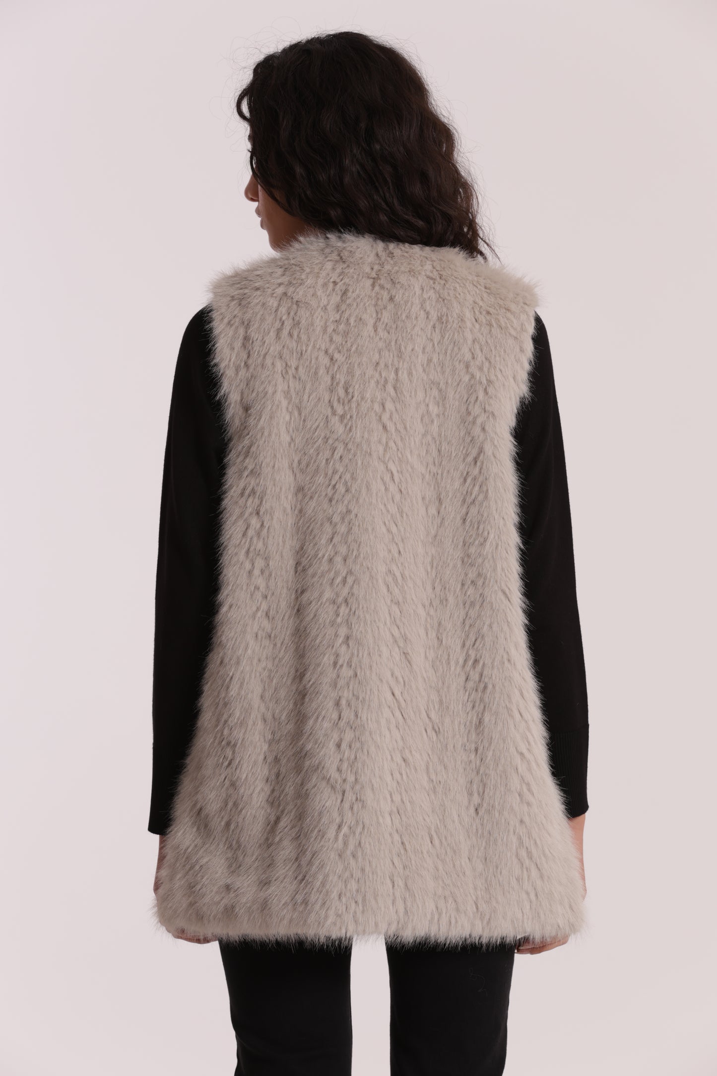 GILET LUNGO EFFETTO MONTONE