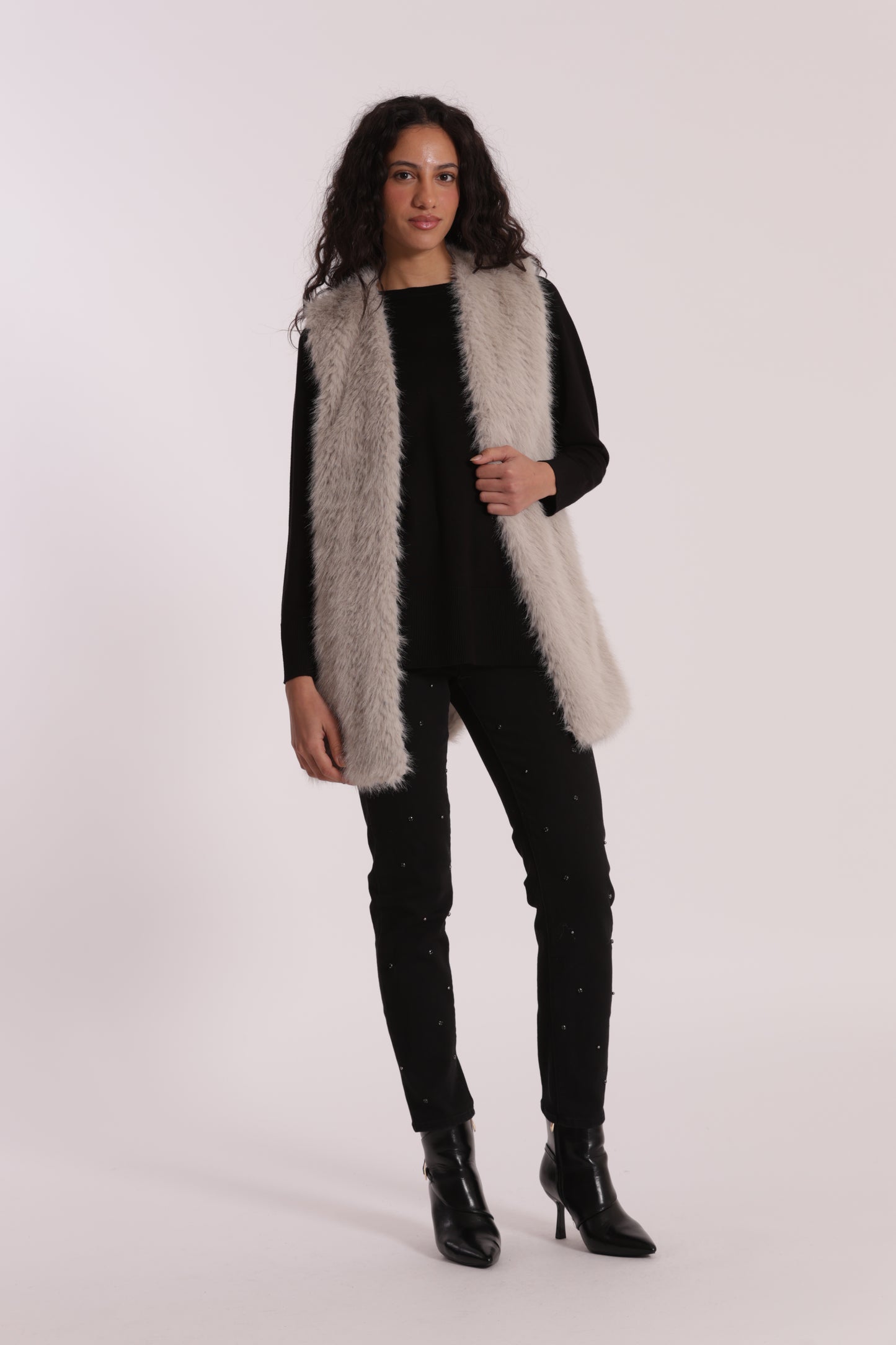 GILET LUNGO EFFETTO MONTONE