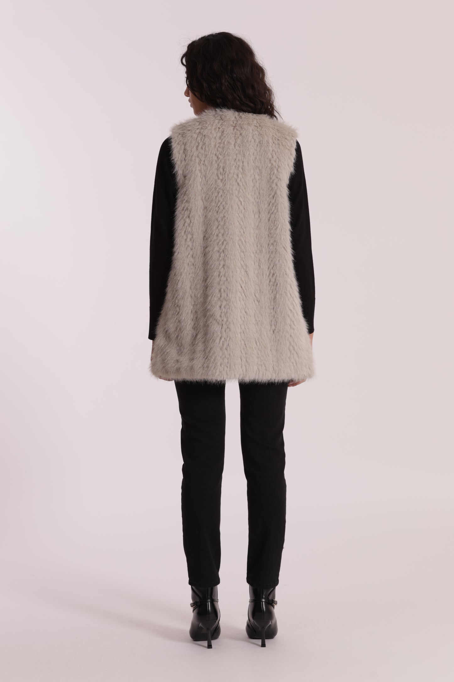GILET LUNGO EFFETTO MONTONE