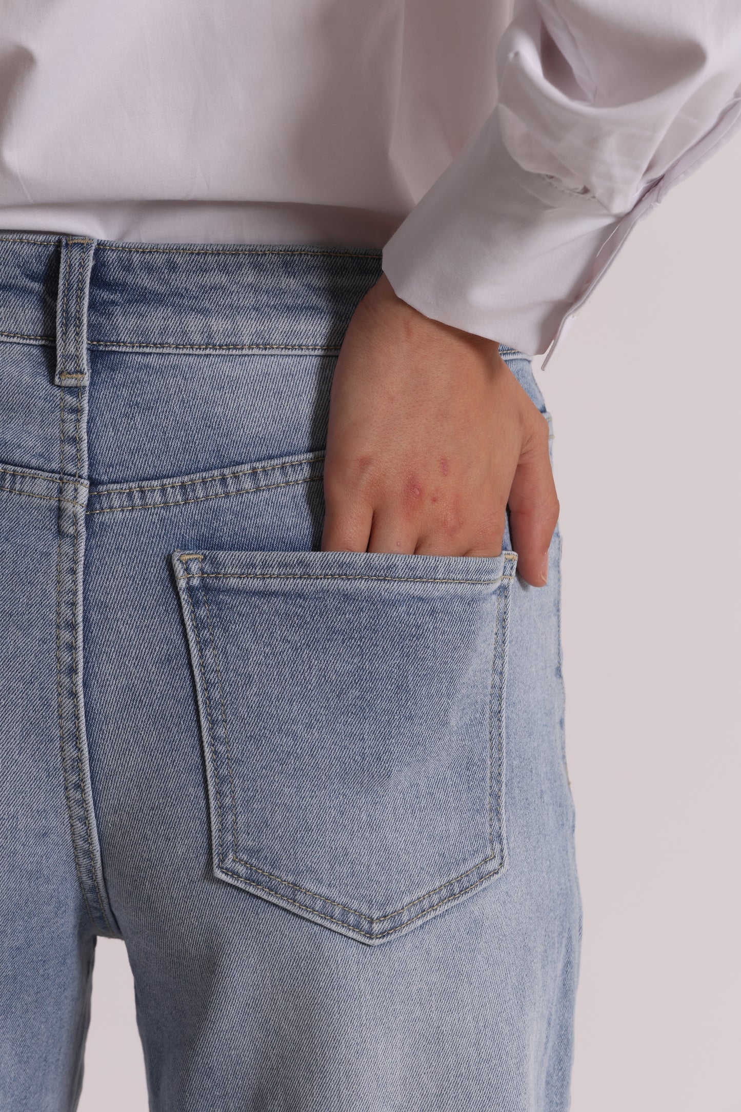 JEANS A VITA ALTA WIDE LEG