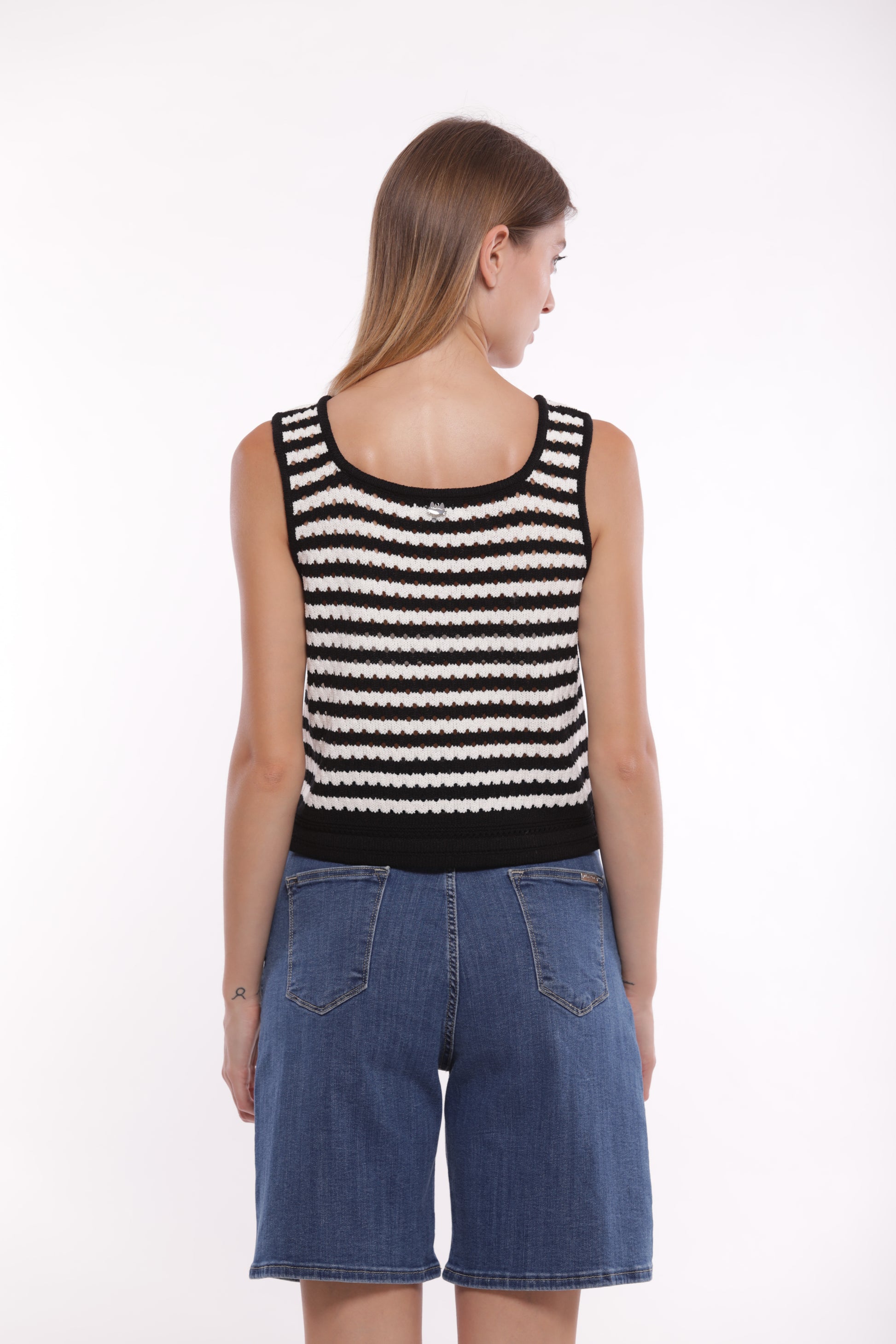 TOP IN MAGLIA A RIGHE