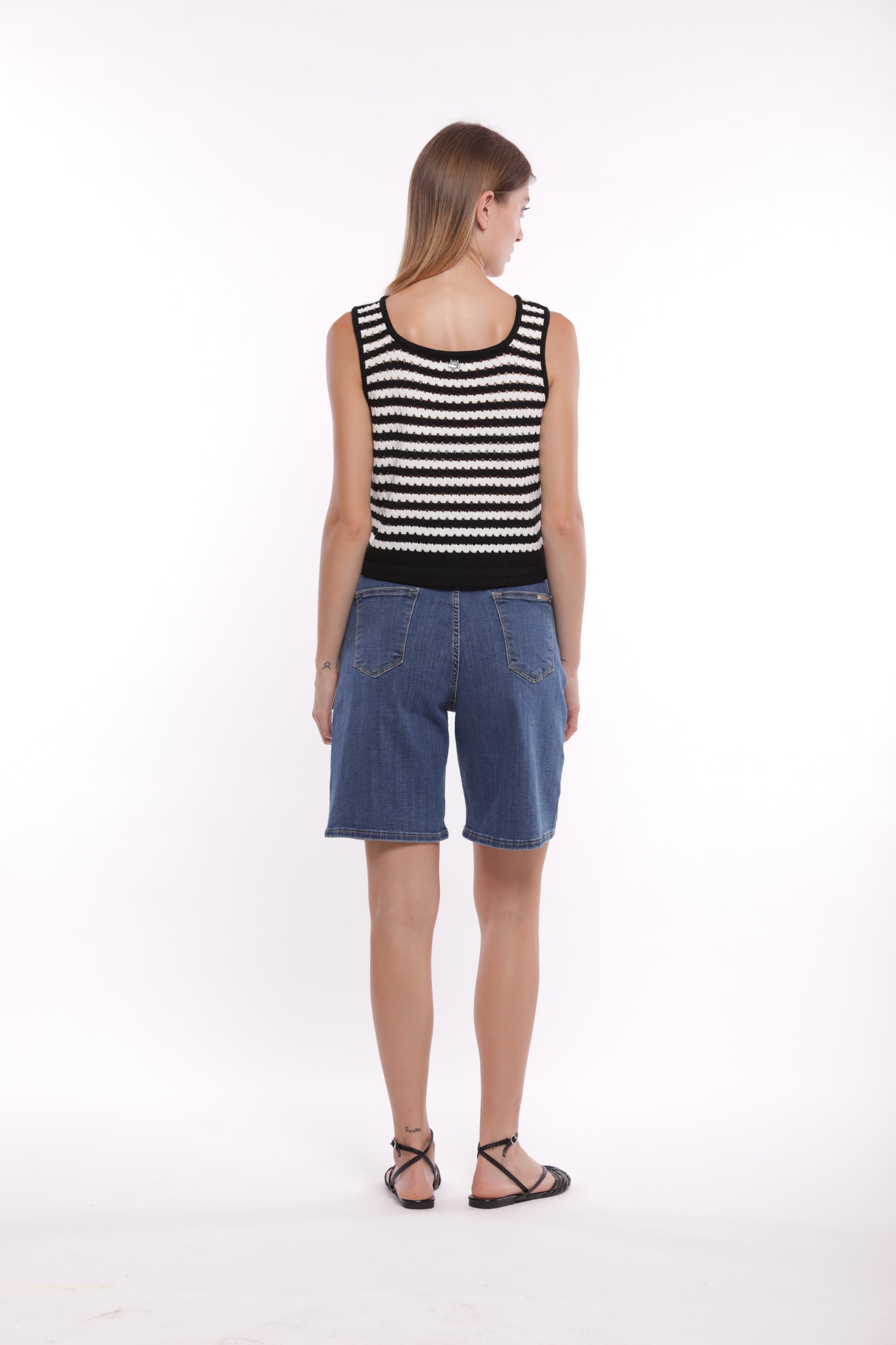 TOP IN MAGLIA A RIGHE