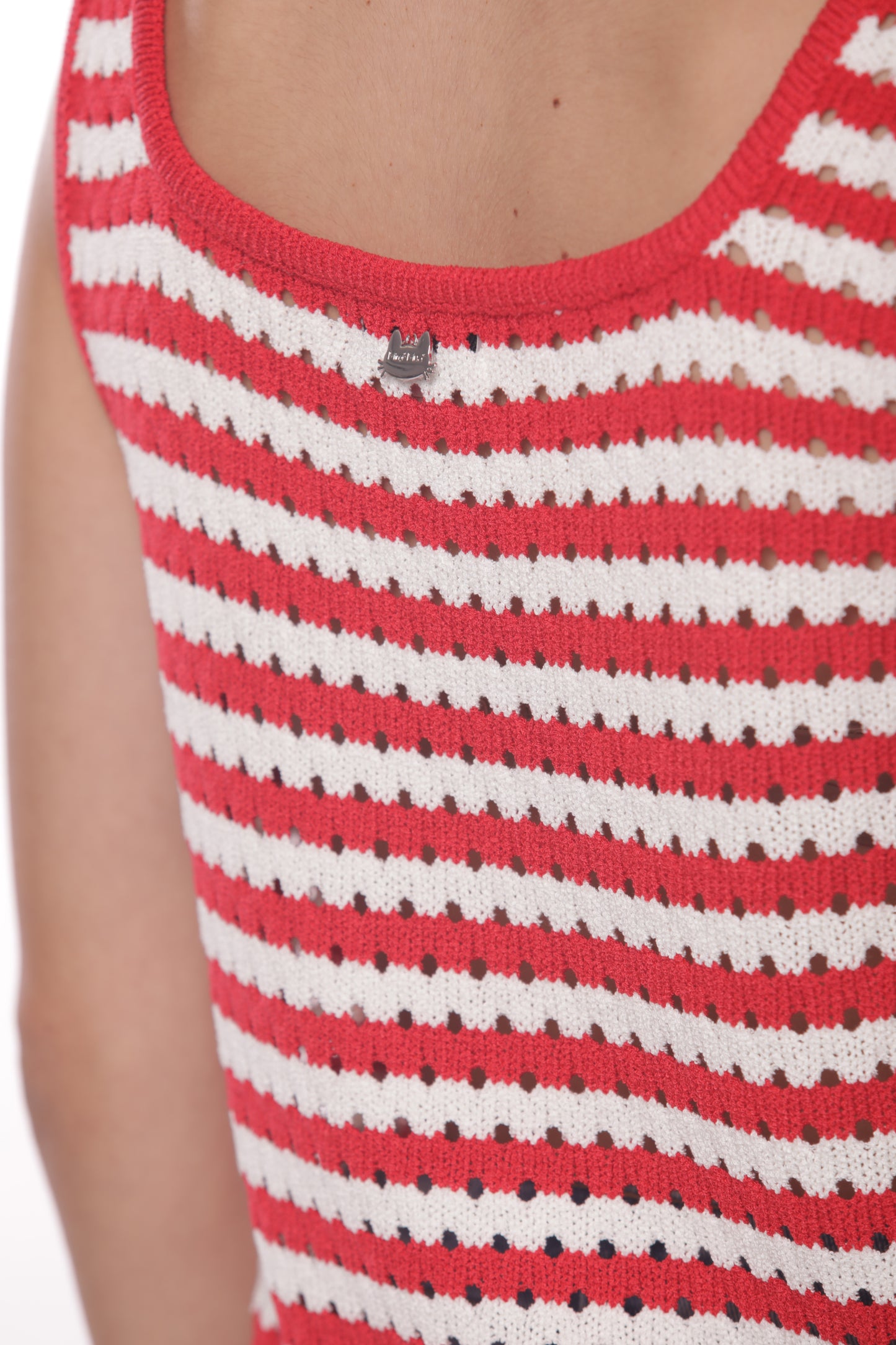 TOP IN MAGLIA A RIGHE