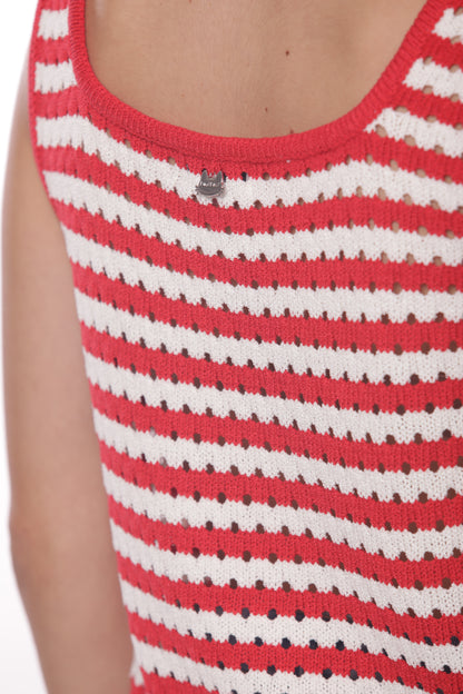 TOP IN MAGLIA A RIGHE