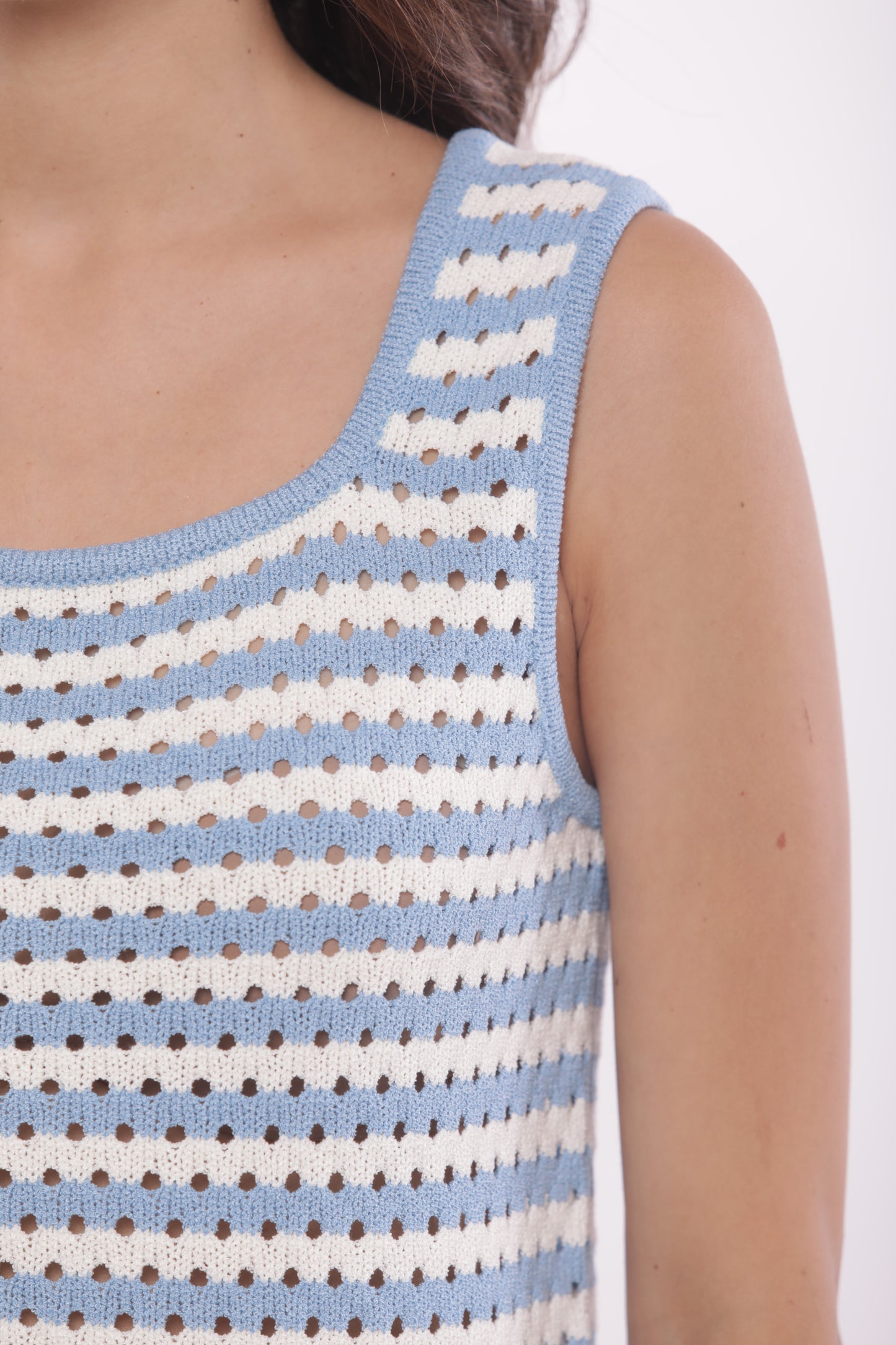 TOP IN MAGLIA A RIGHE