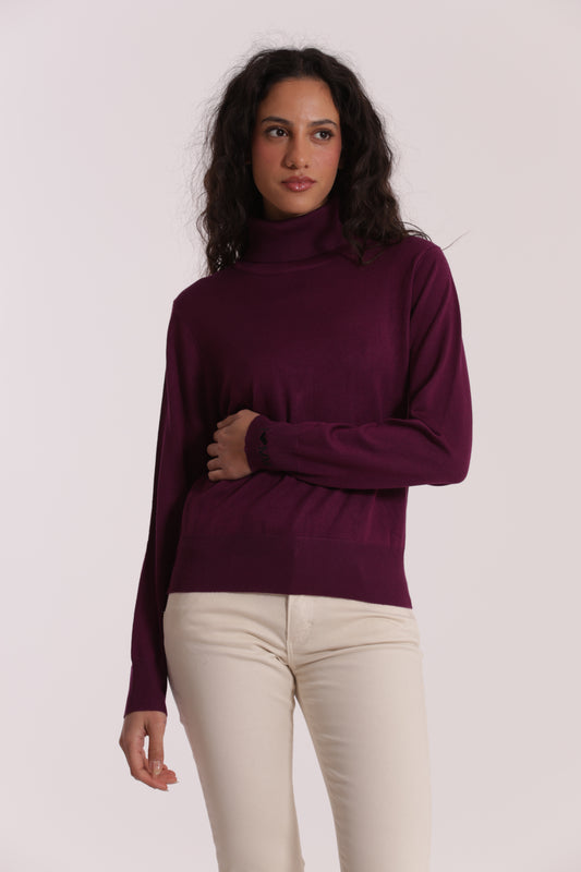 MAGLIA COLLO ALTO IN MANO FREDDA