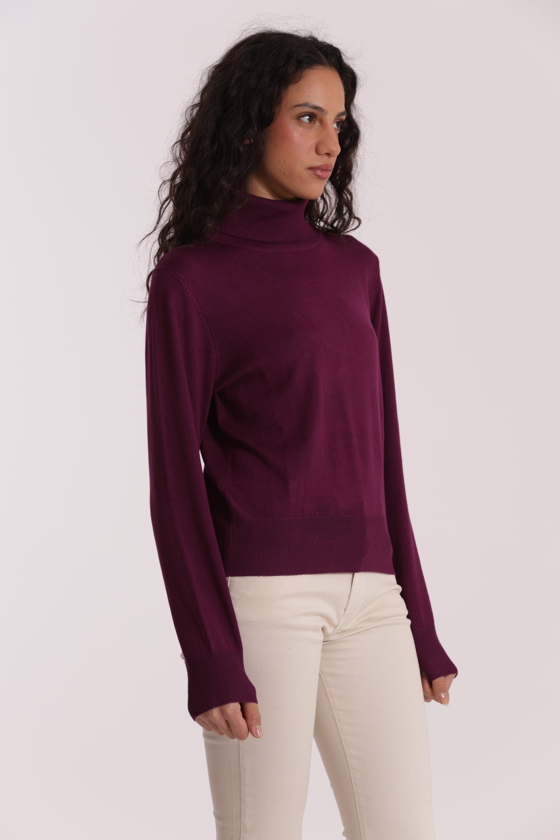 MAGLIA COLLO ALTO IN MANO FREDDA