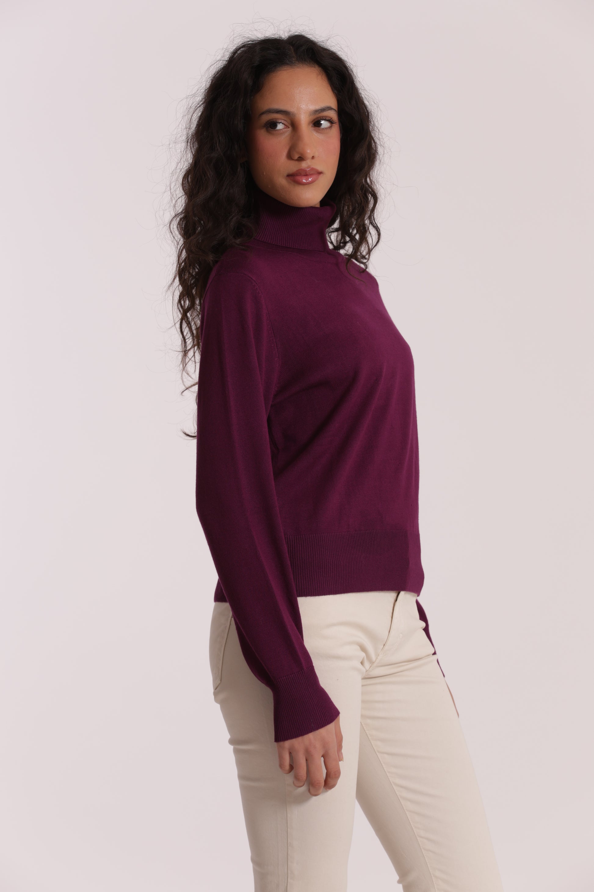 MAGLIA COLLO ALTO IN MANO FREDDA