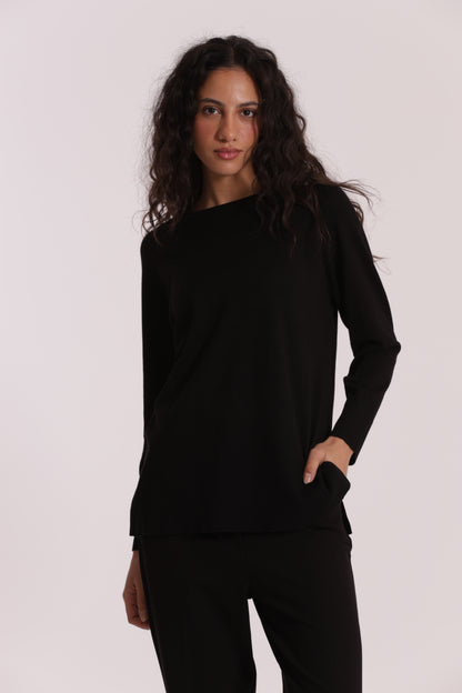 MAGLIA OVER CON SPACCHI LATERALI