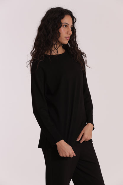 MAGLIA OVER CON SPACCHI LATERALI