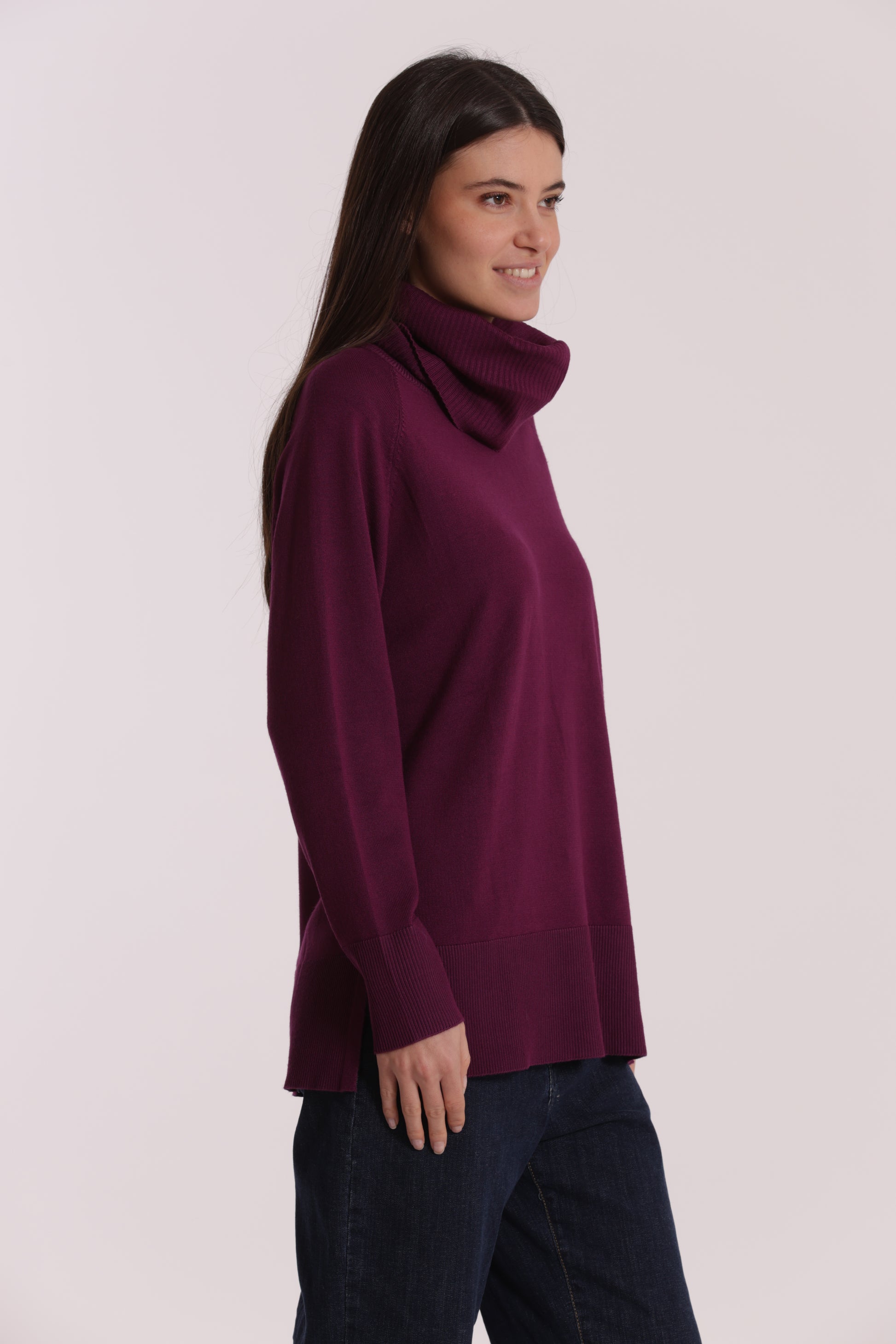 MAGLIA OVER CON SPACCHI LATERALI