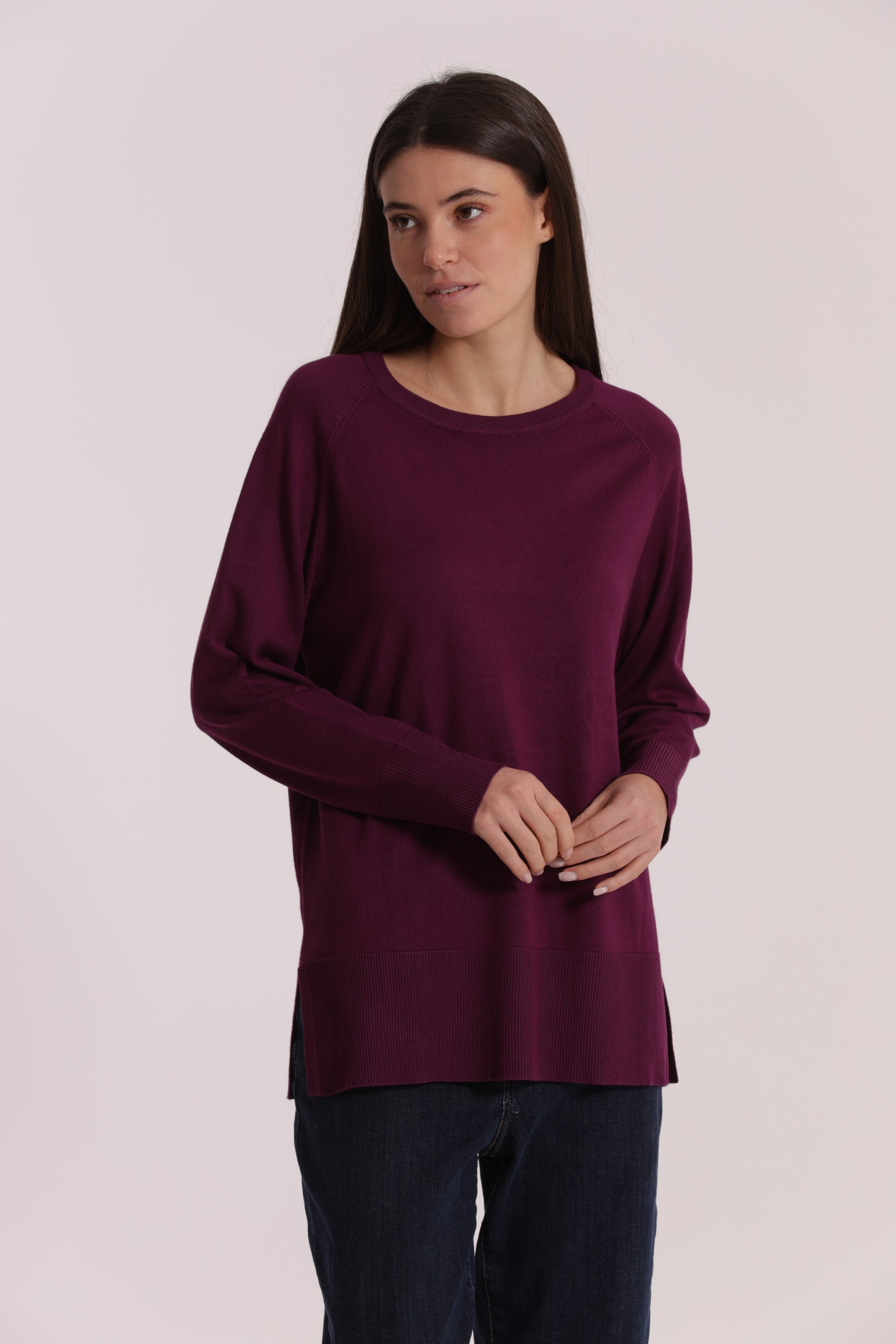 MAGLIA OVER CON SPACCHI LATERALI