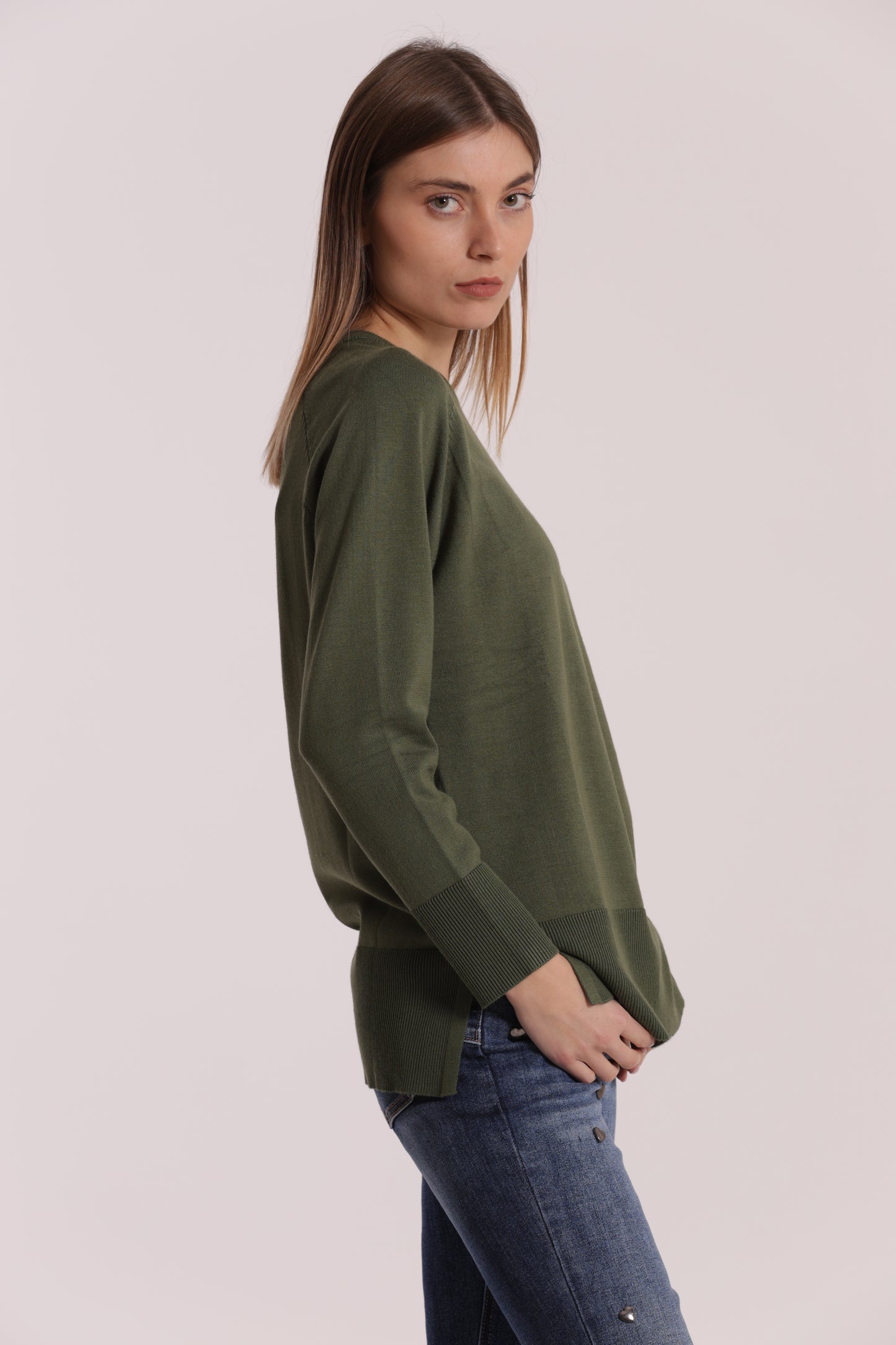 MAGLIA OVER CON SPACCHI LATERALI