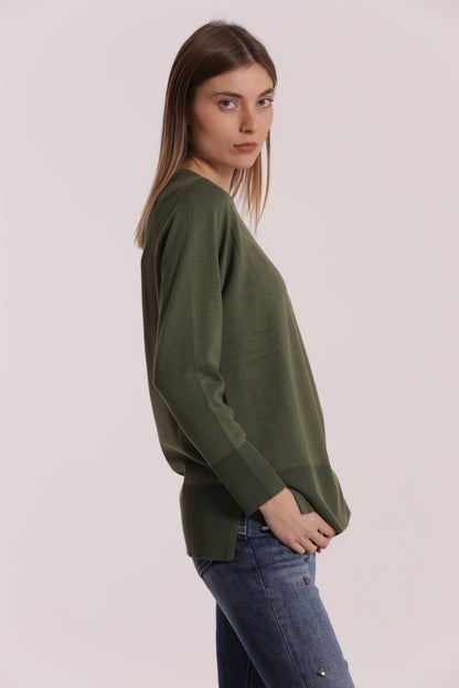 MAGLIA OVER CON SPACCHI LATERALI