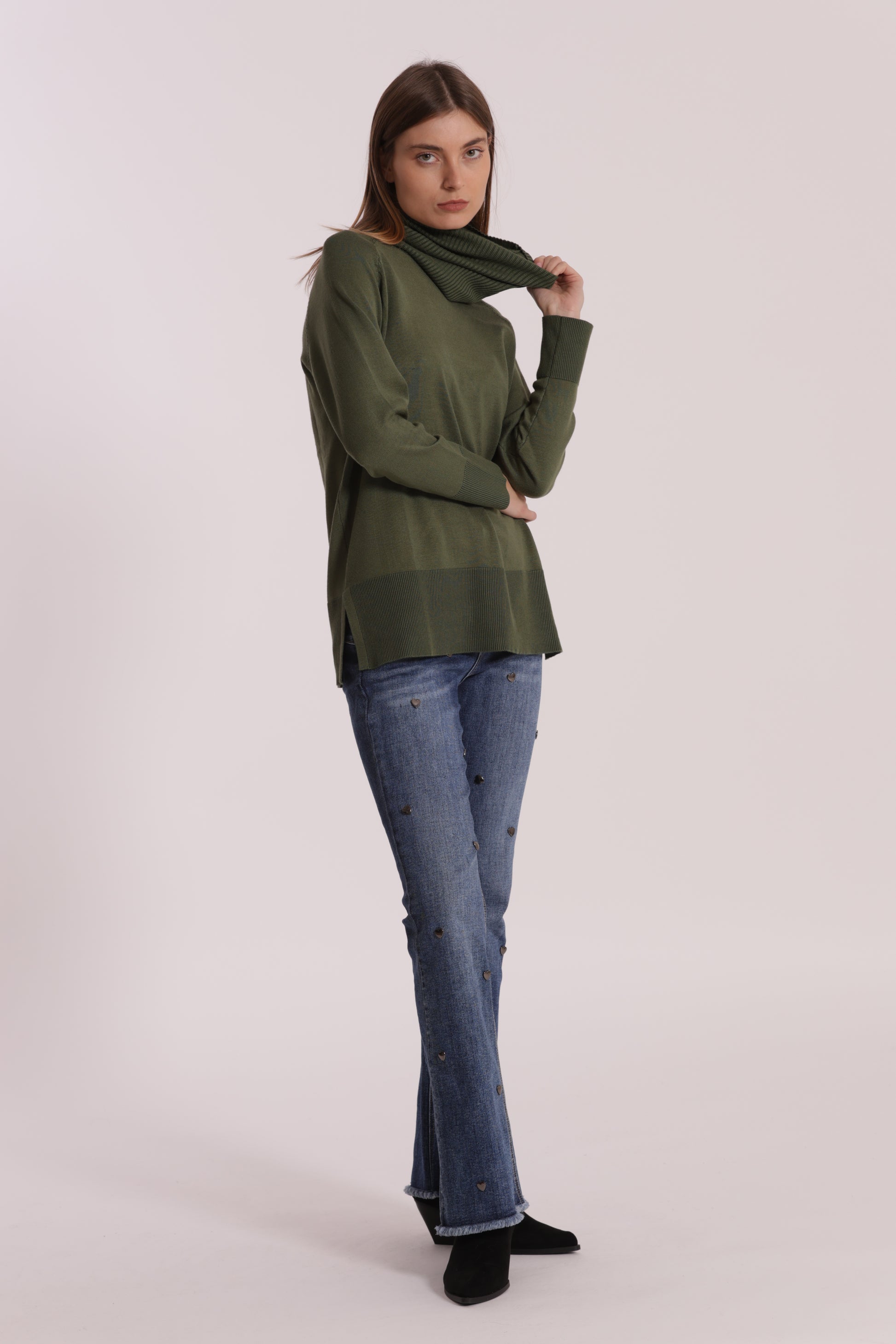 MAGLIA OVER CON SPACCHI LATERALI