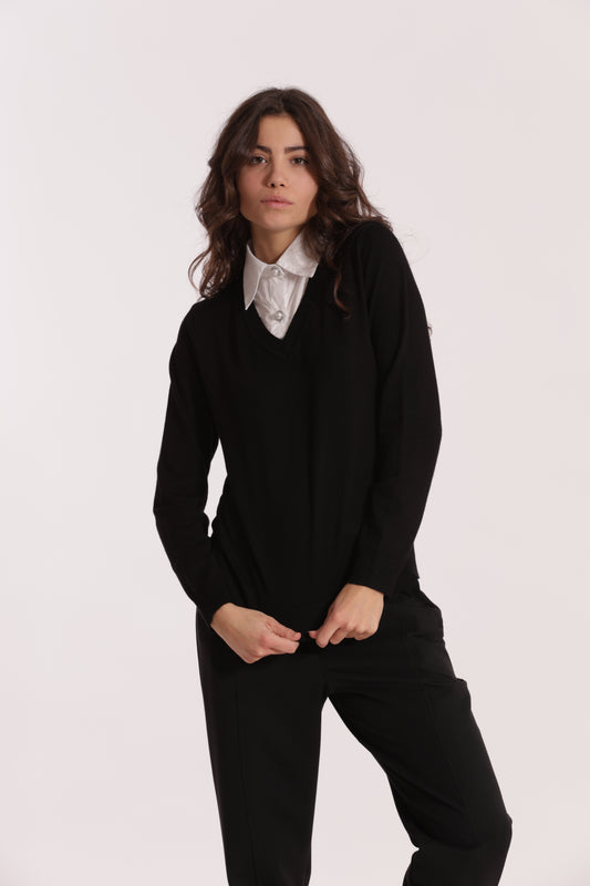 MAGLIA CON COLLETTO DI CAMICIA