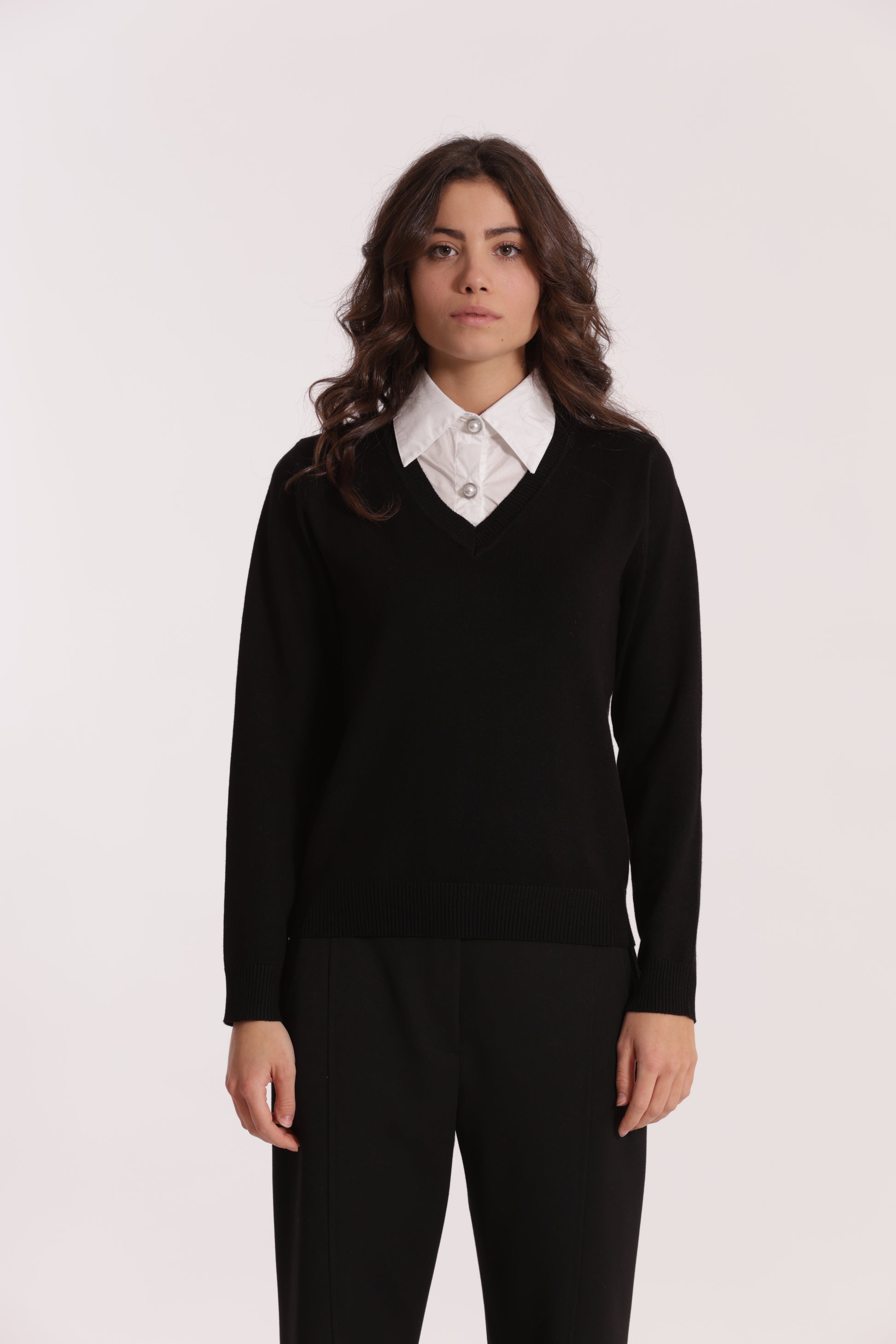 MAGLIA CON COLLETTO DI CAMICIA