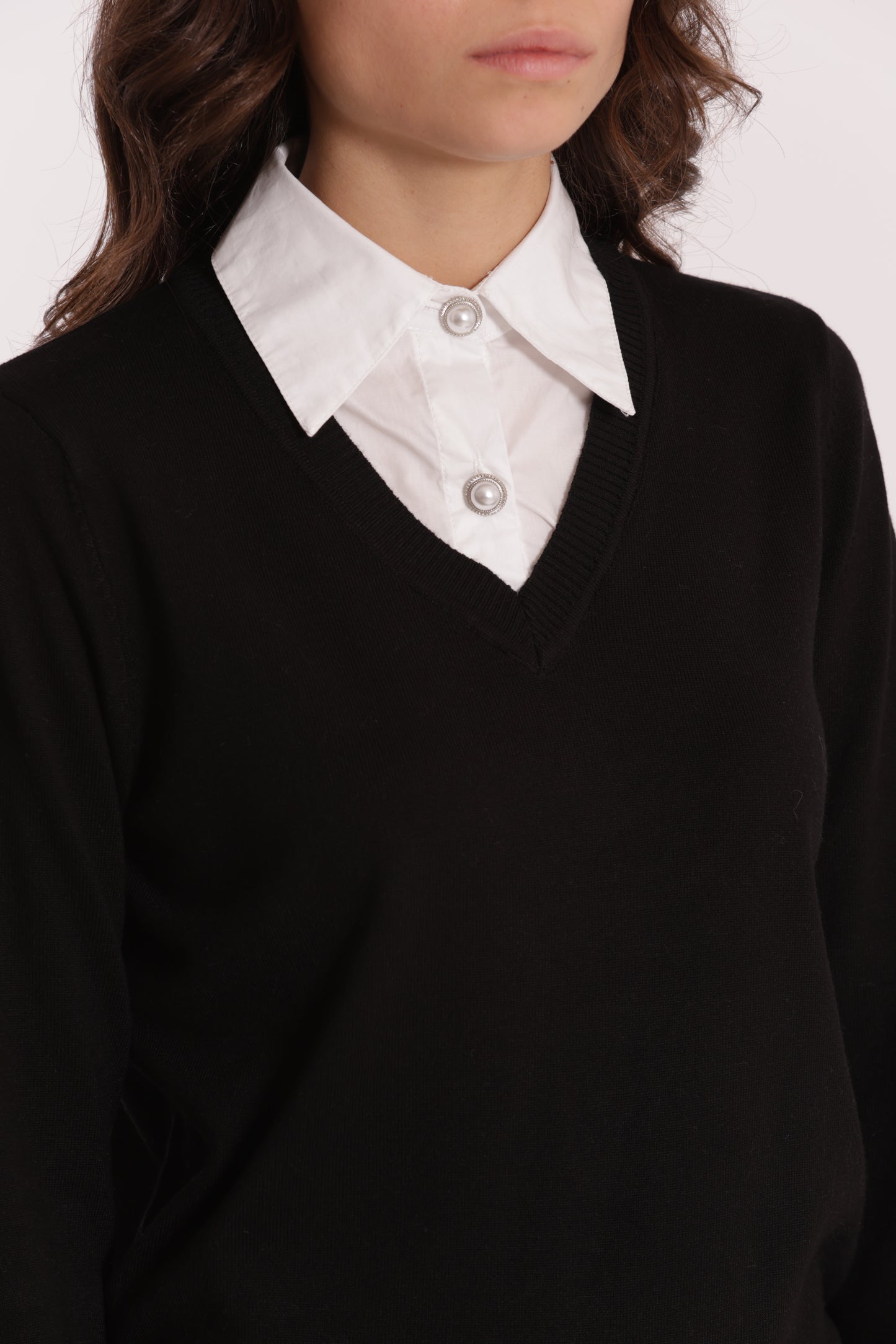 MAGLIA CON COLLETTO DI CAMICIA