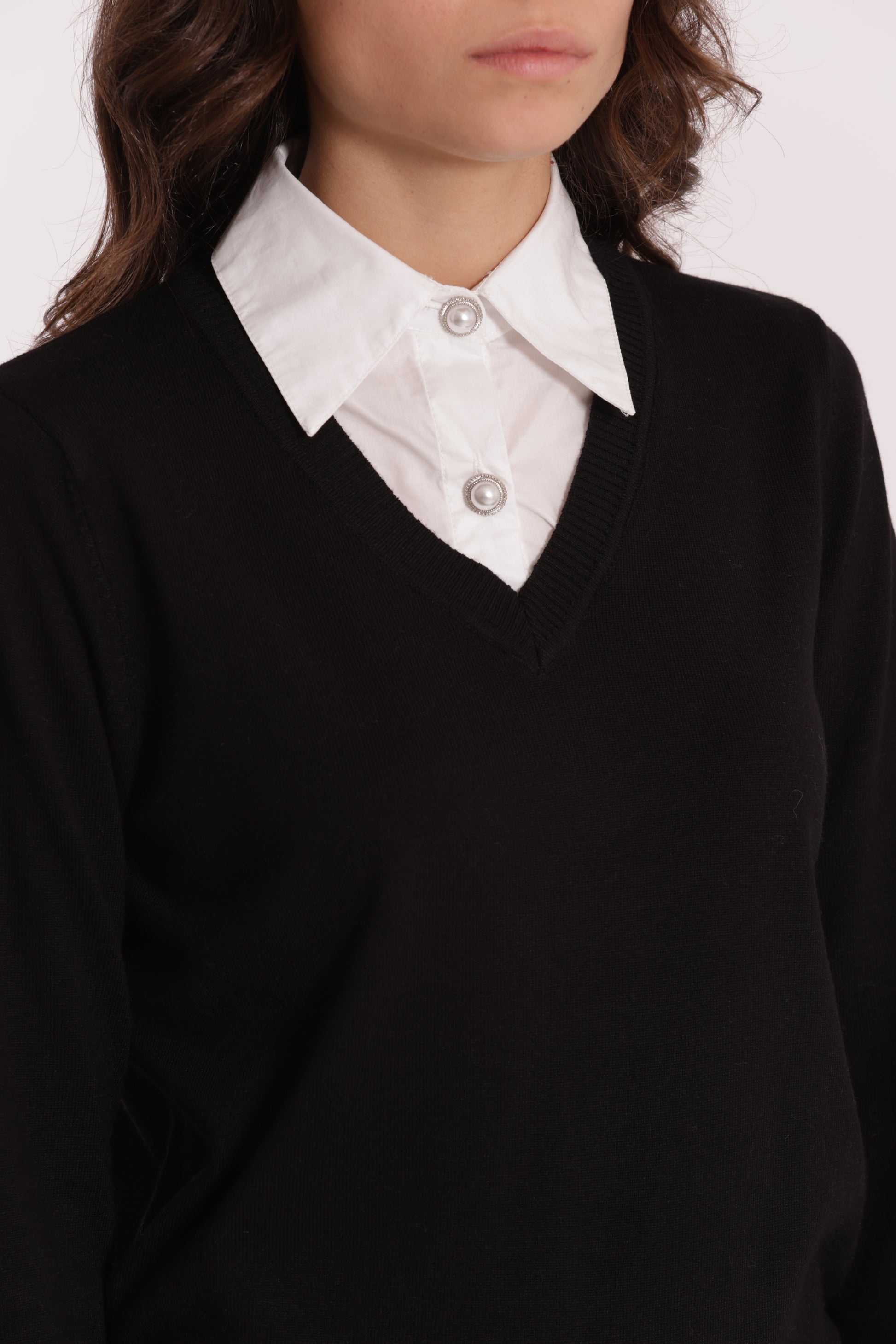 MAGLIA CON COLLETTO DI CAMICIA