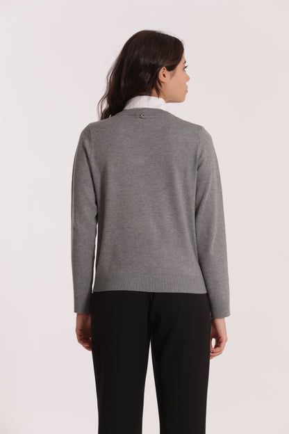 MAGLIA CON COLLETTO DI CAMICIA