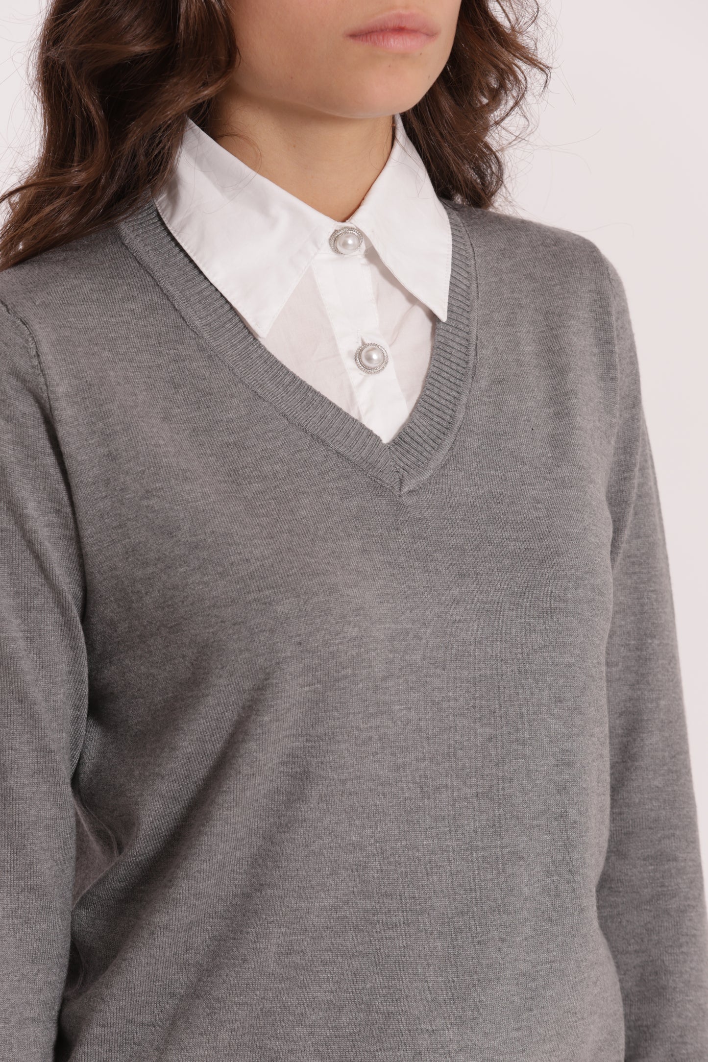 MAGLIA CON COLLETTO DI CAMICIA
