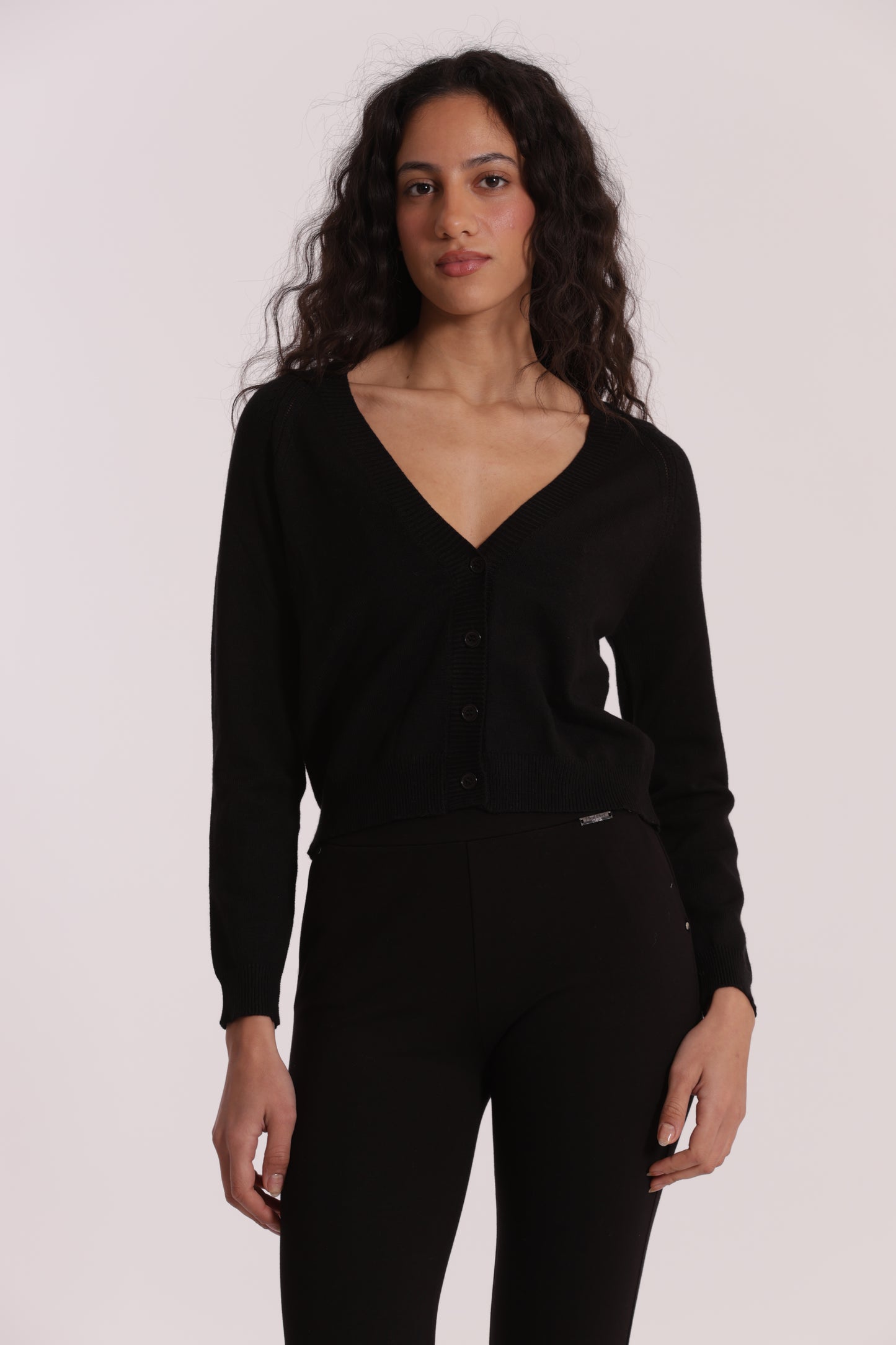 MAGLIA CARDIGAN CON BOTTONI GIOIELLO