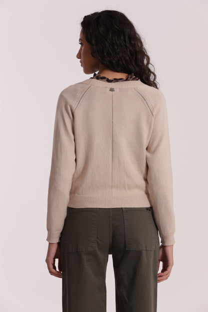 MAGLIA CARDIGAN CON BOTTONI GIOIELLO