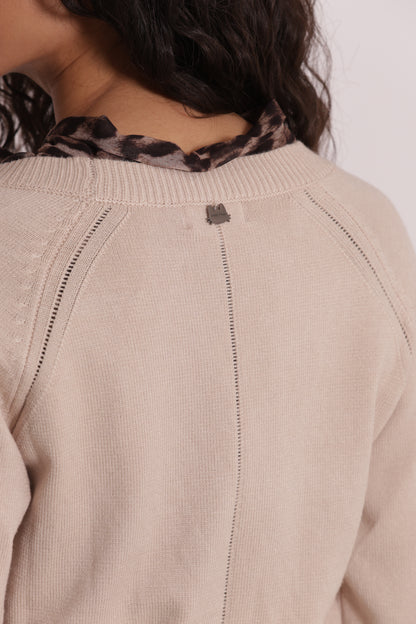MAGLIA CARDIGAN CON BOTTONI GIOIELLO