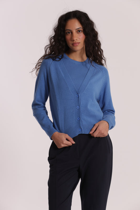 MAGLIA CARDIGAN CON BOTTONI GIOIELLO
