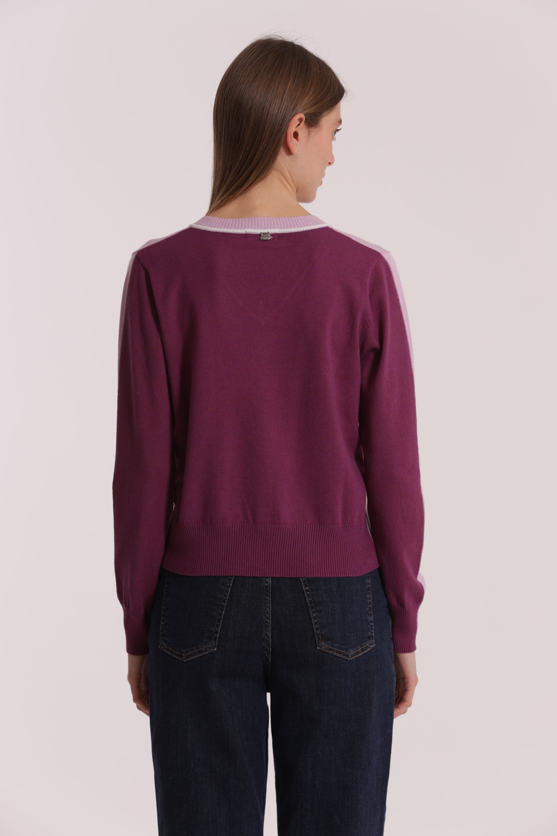 MAGLIA TRICOLOR SCOLLO A V