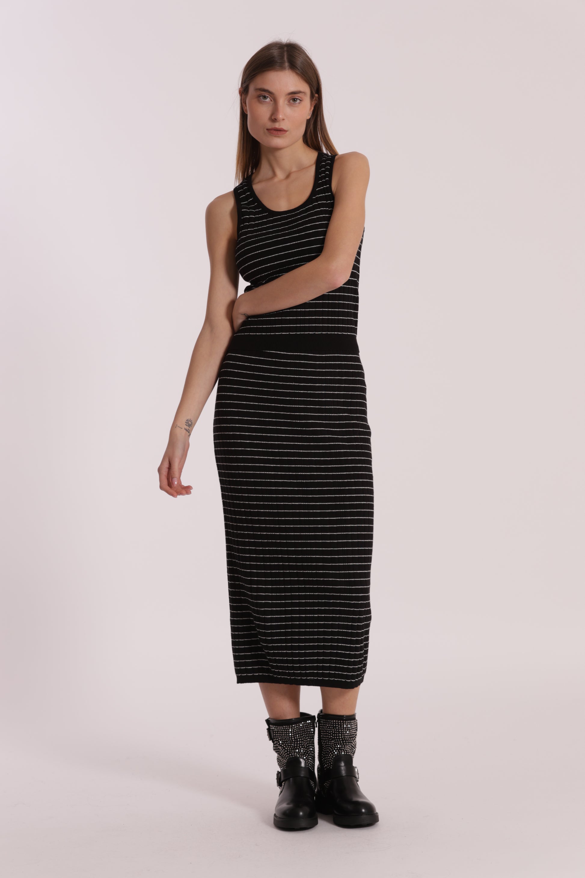 GONNA IN MAGLIA A RIGHE