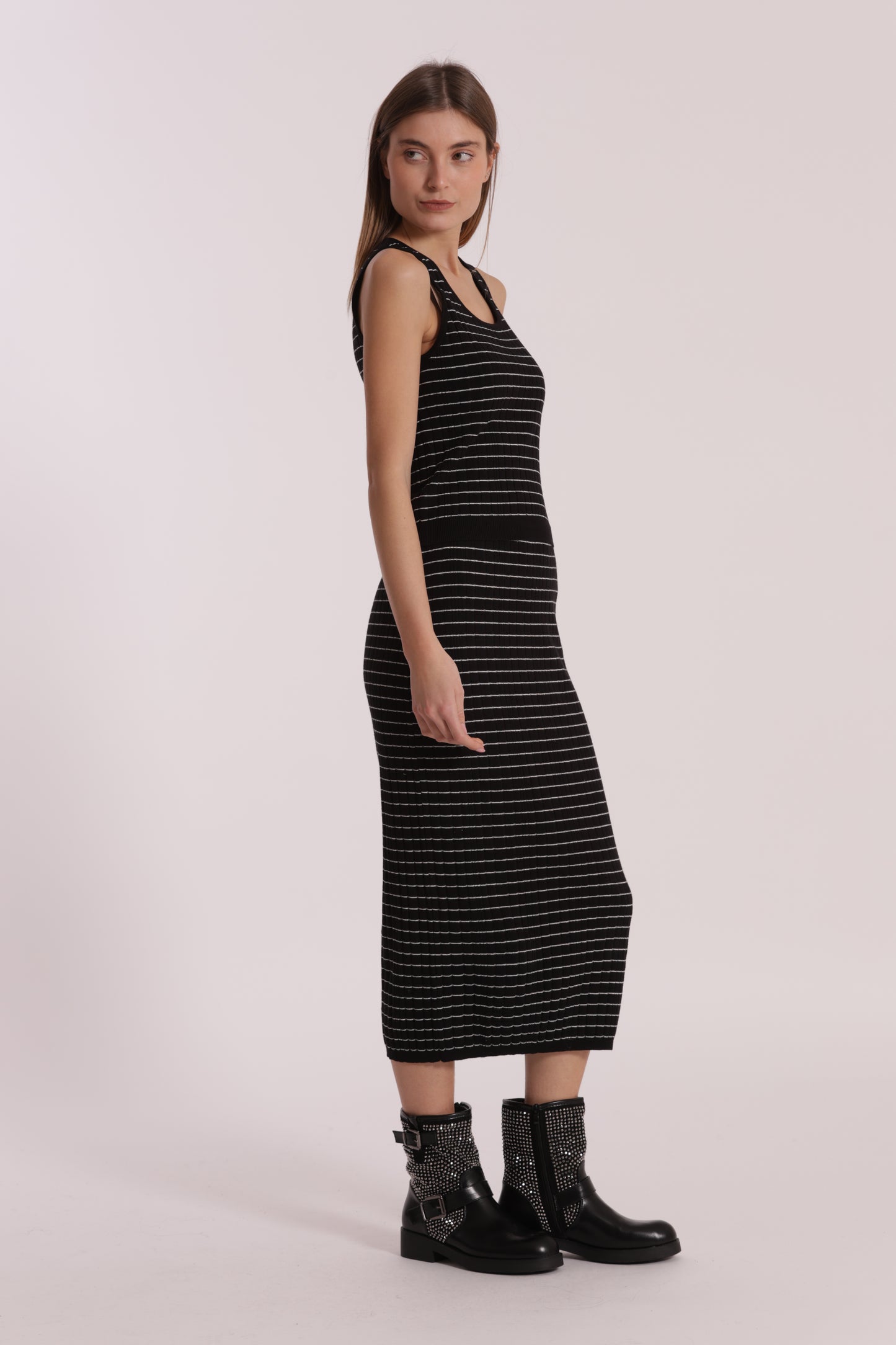 GONNA IN MAGLIA A RIGHE