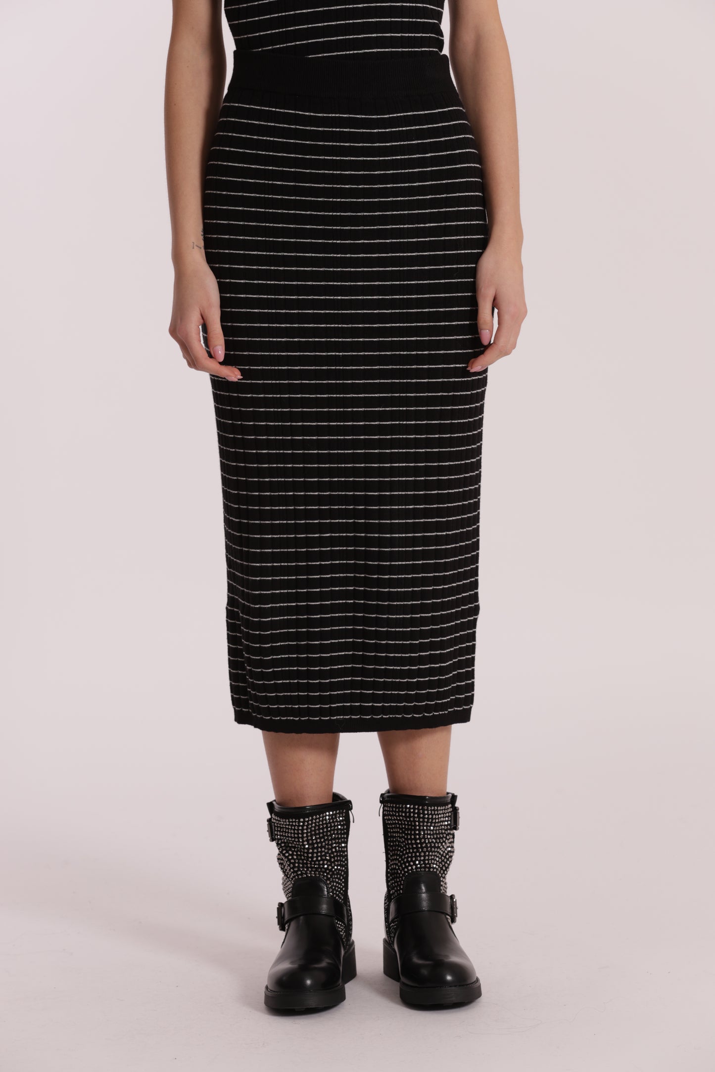 GONNA IN MAGLIA A RIGHE