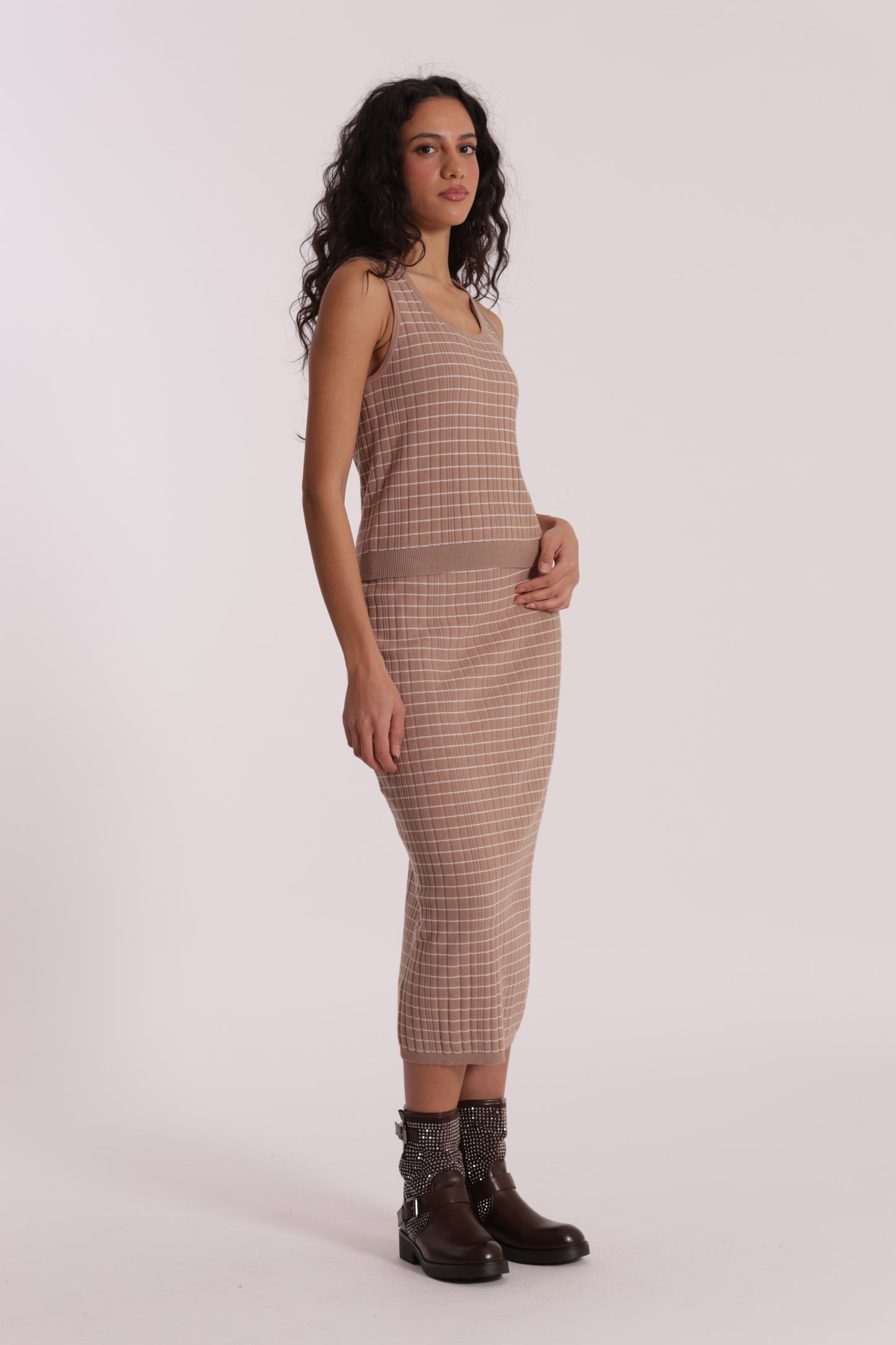 GONNA IN MAGLIA A RIGHE