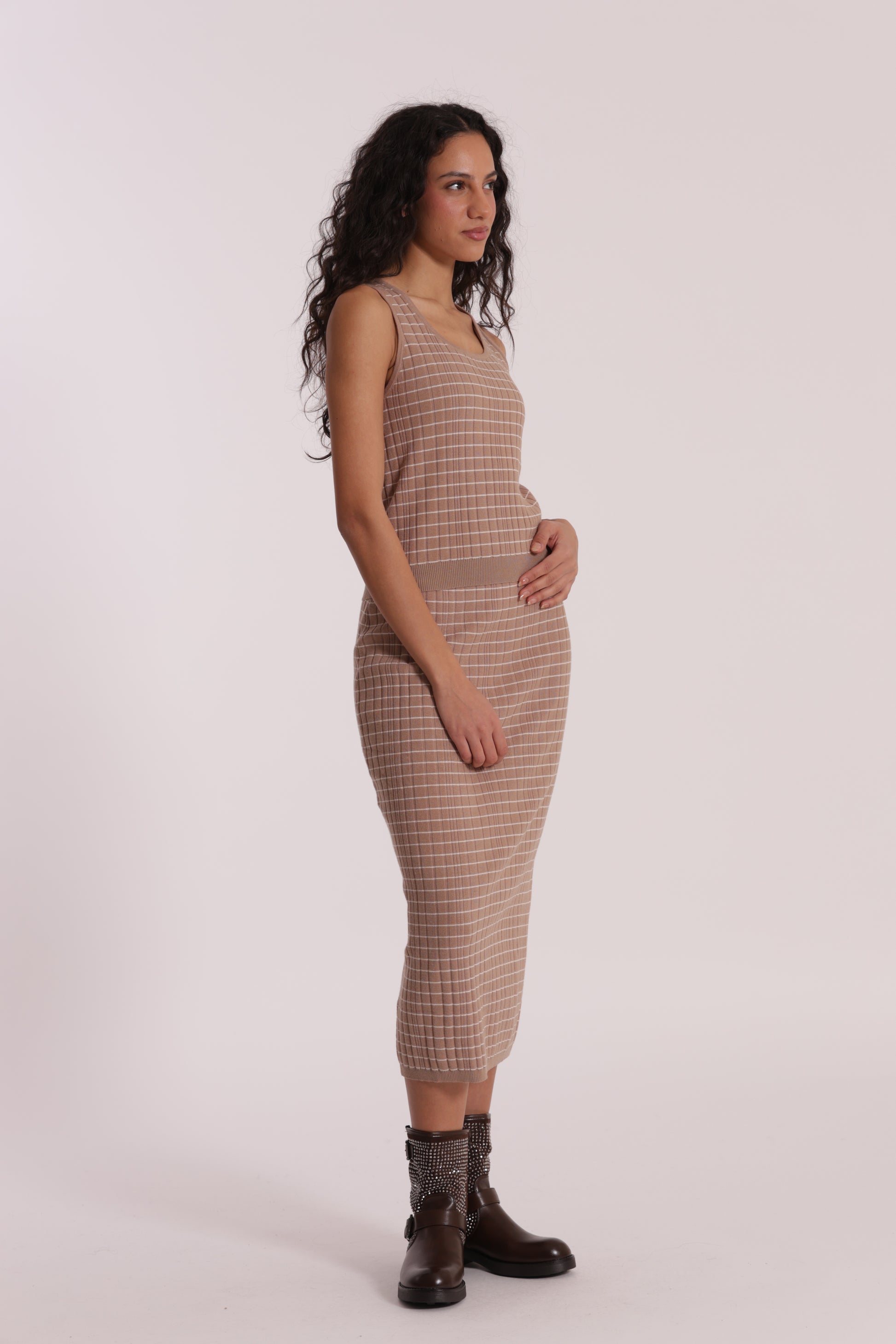 GONNA IN MAGLIA A RIGHE