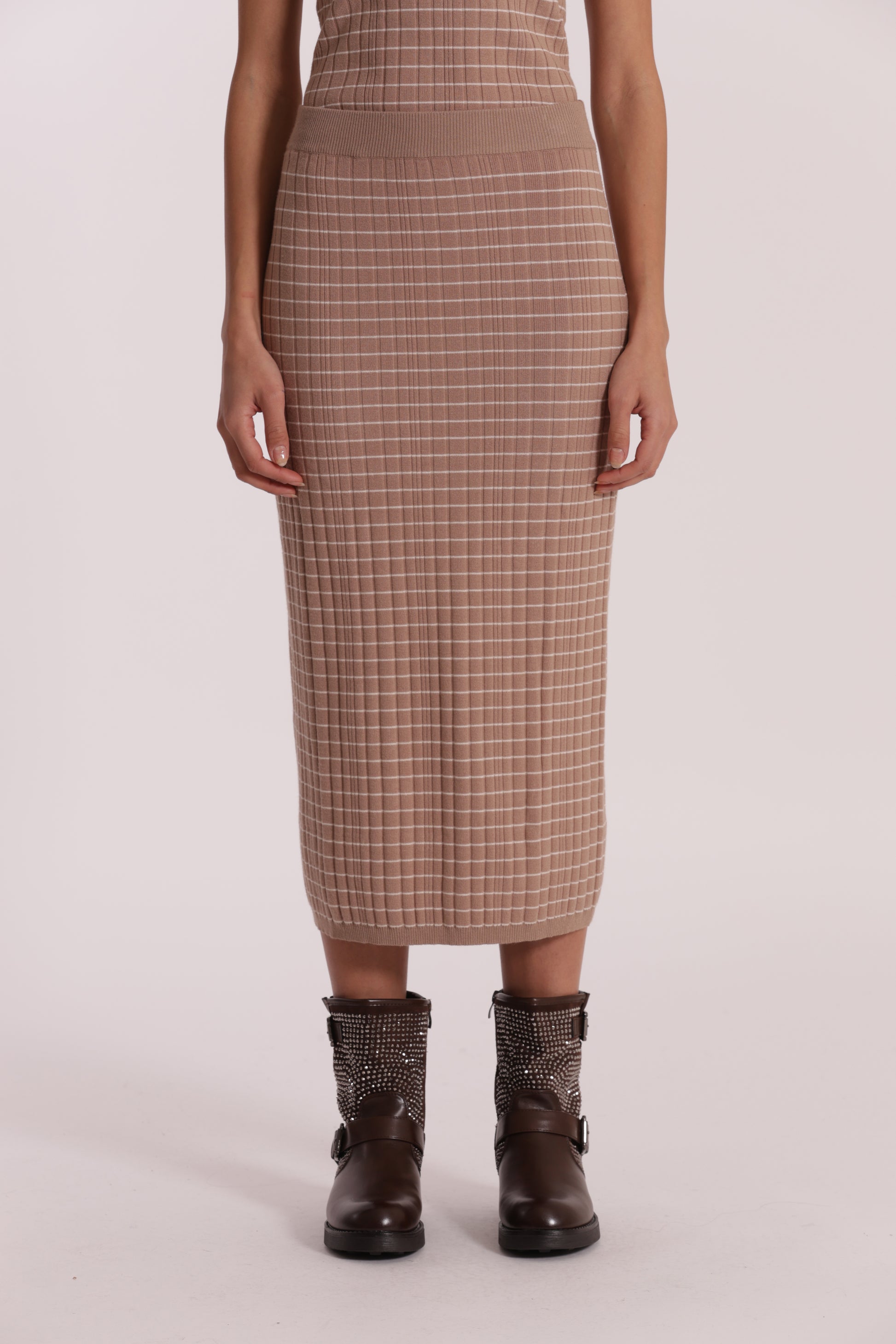 GONNA IN MAGLIA A RIGHE