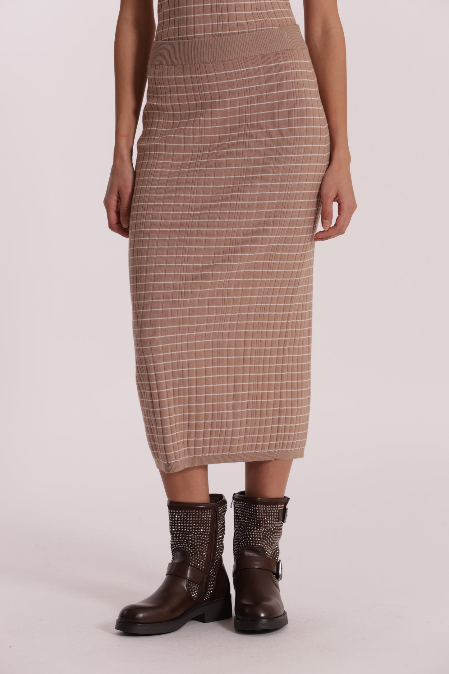 GONNA IN MAGLIA A RIGHE