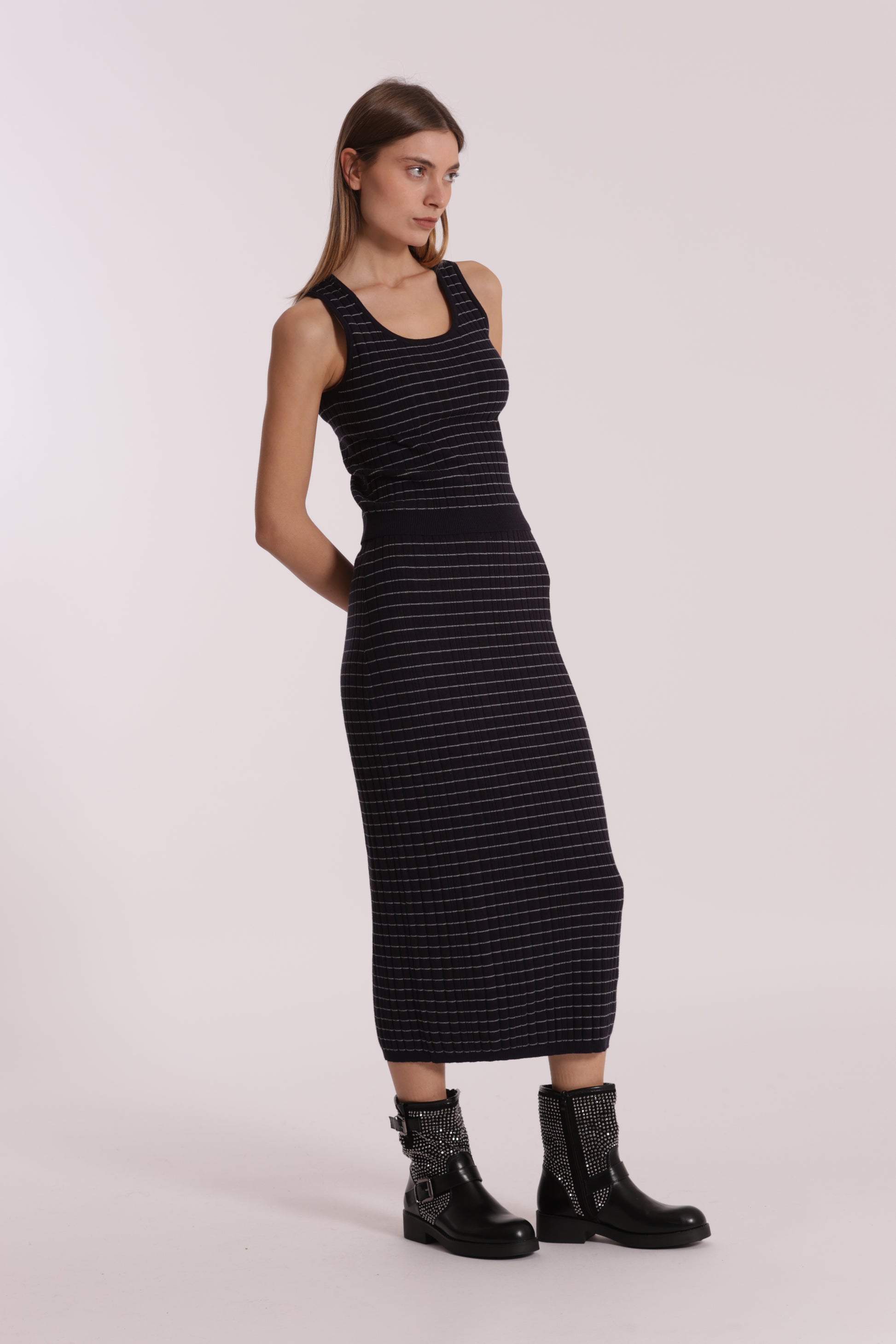 GONNA IN MAGLIA A RIGHE