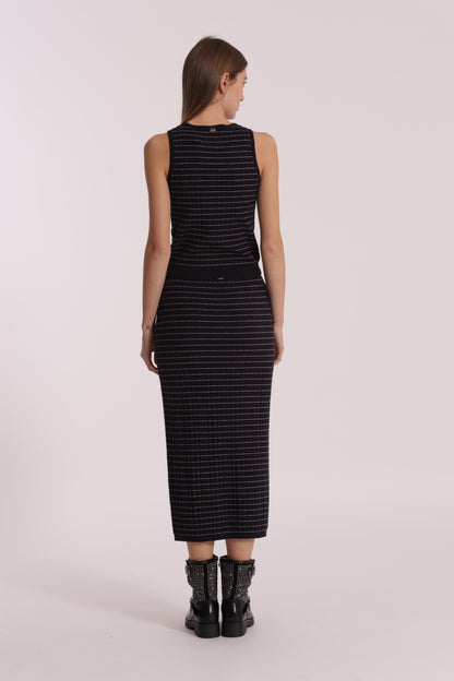 GONNA IN MAGLIA A RIGHE