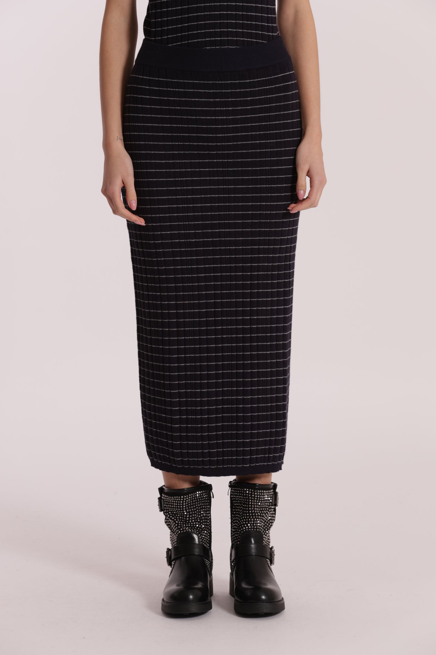 GONNA IN MAGLIA A RIGHE