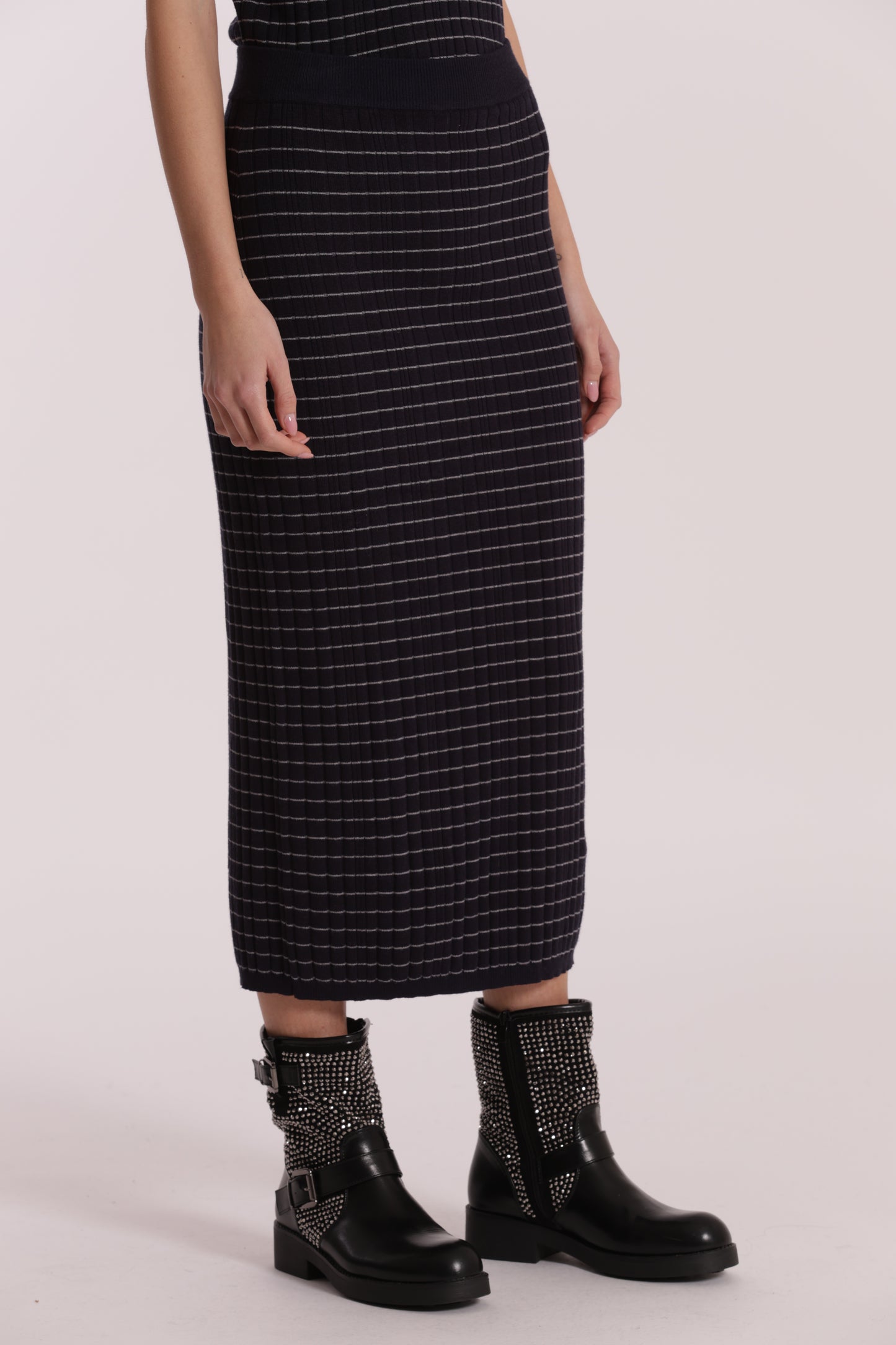 GONNA IN MAGLIA A RIGHE