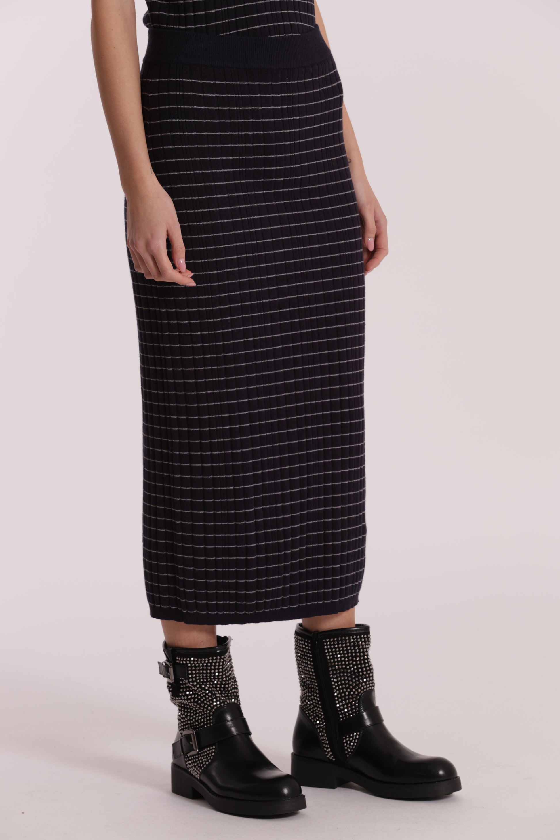 GONNA IN MAGLIA A RIGHE